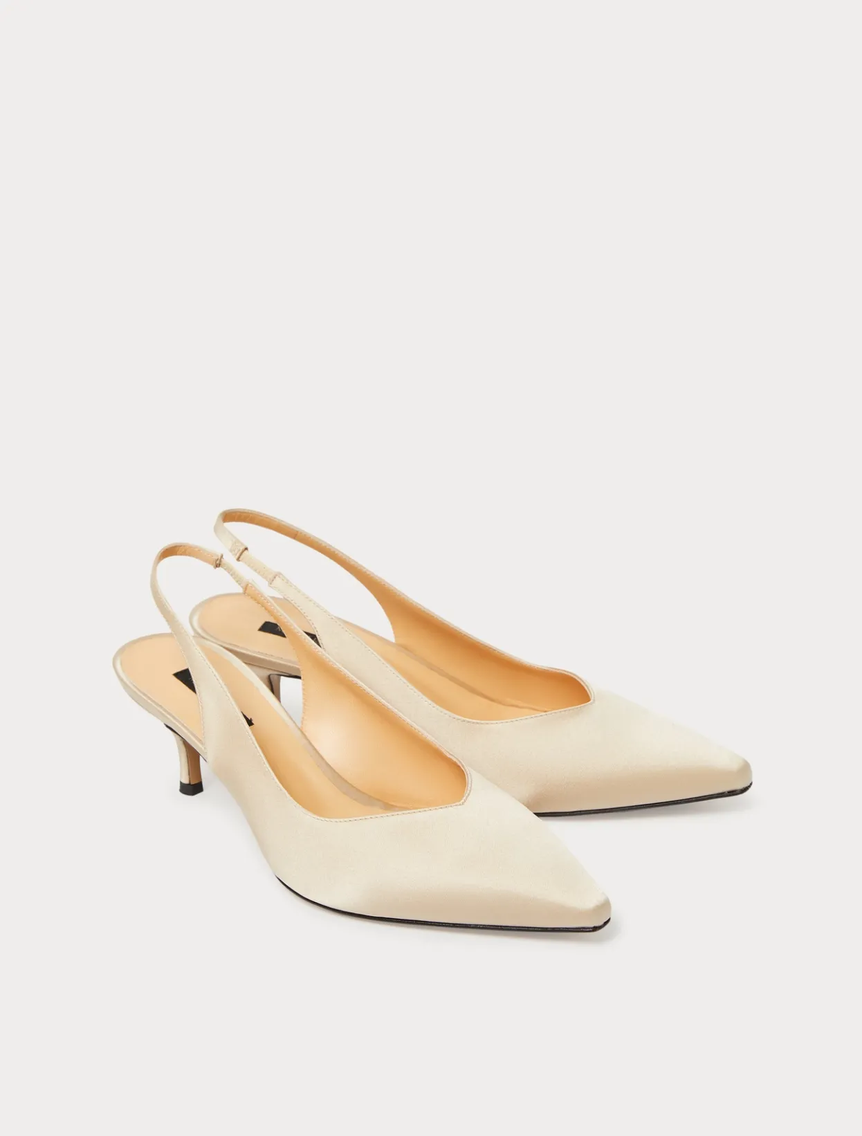 Accessories | Accessories | Marina Rinaldi Satin sling-back court shoes BEIGE