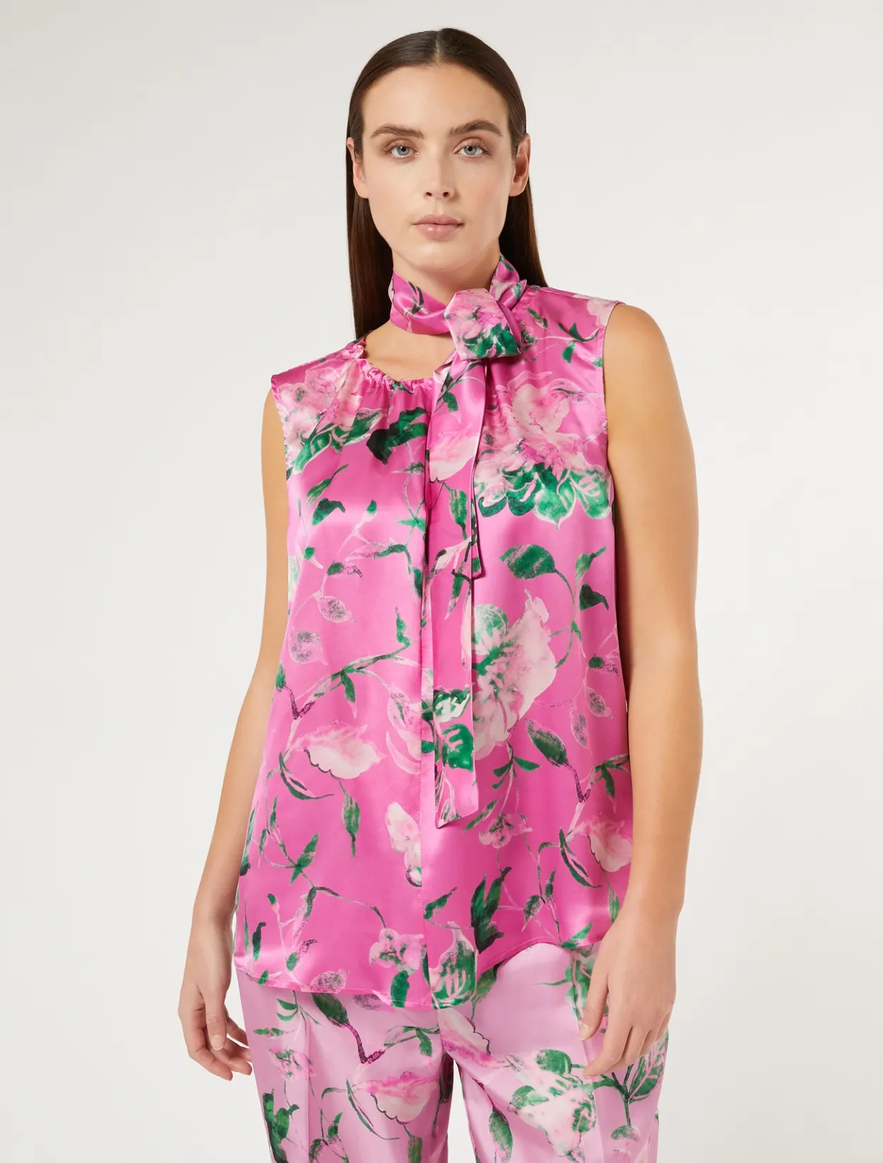 Blouses | Blouses & Shirts | Marina Rinaldi Satin top PINK