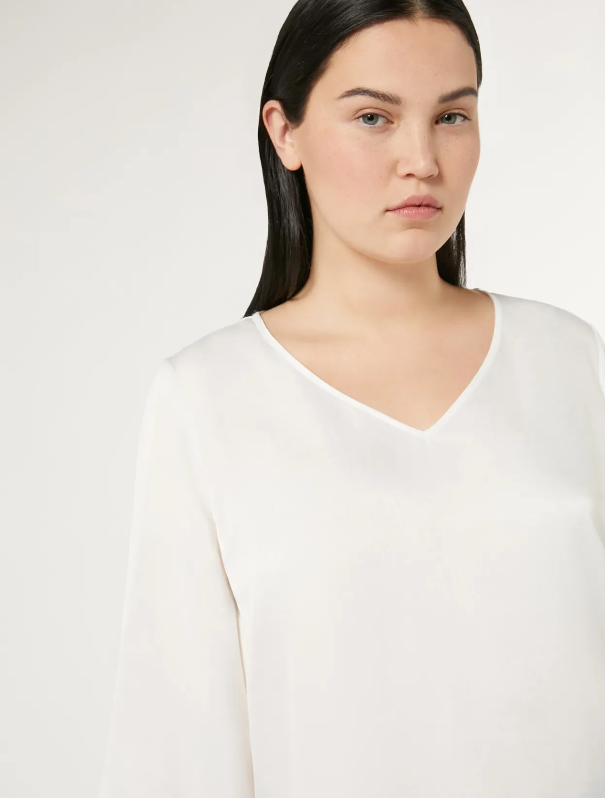 Blouses & Shirts | Blouses & Shirts | Marina Rinaldi Satin top WHITE