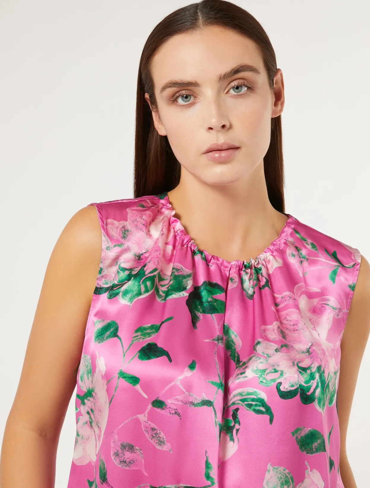 Blouses | Blouses & Shirts | Marina Rinaldi Satin top PINK