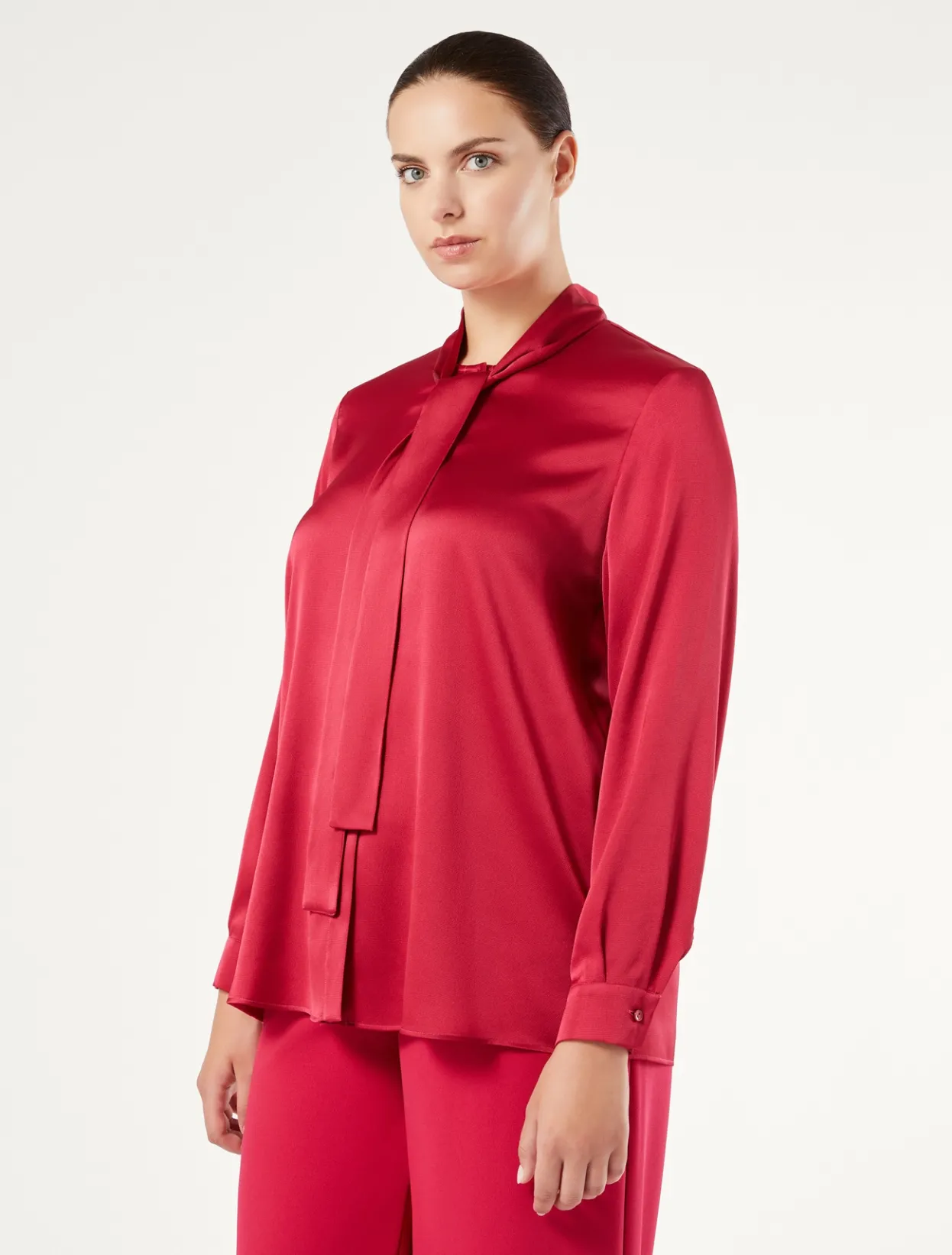 Blouses & Shirts | Blouses & Shirts | Marina Rinaldi Satin tunic RED