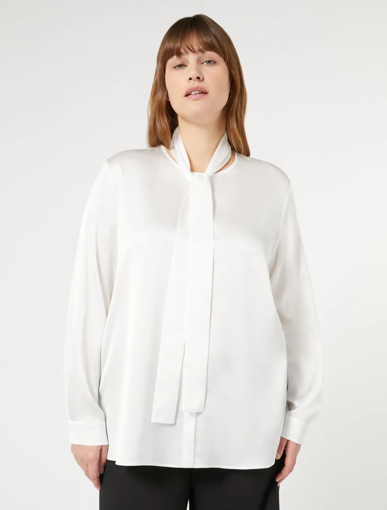 Blouses & Shirts | Blouses & Shirts | Marina Rinaldi Satin tunic WHITE