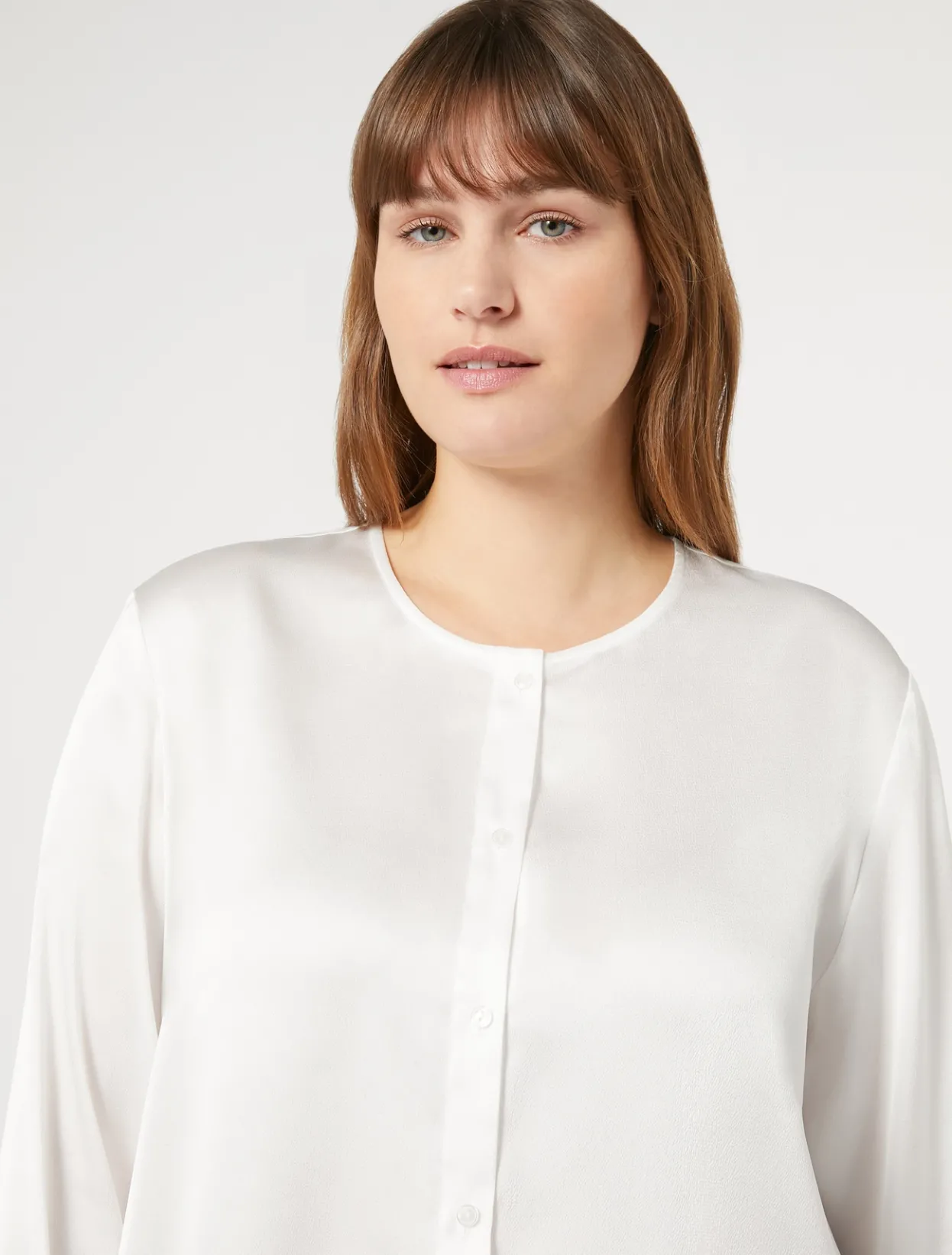 Blouses & Shirts | Blouses & Shirts | Marina Rinaldi Satin tunic WHITE