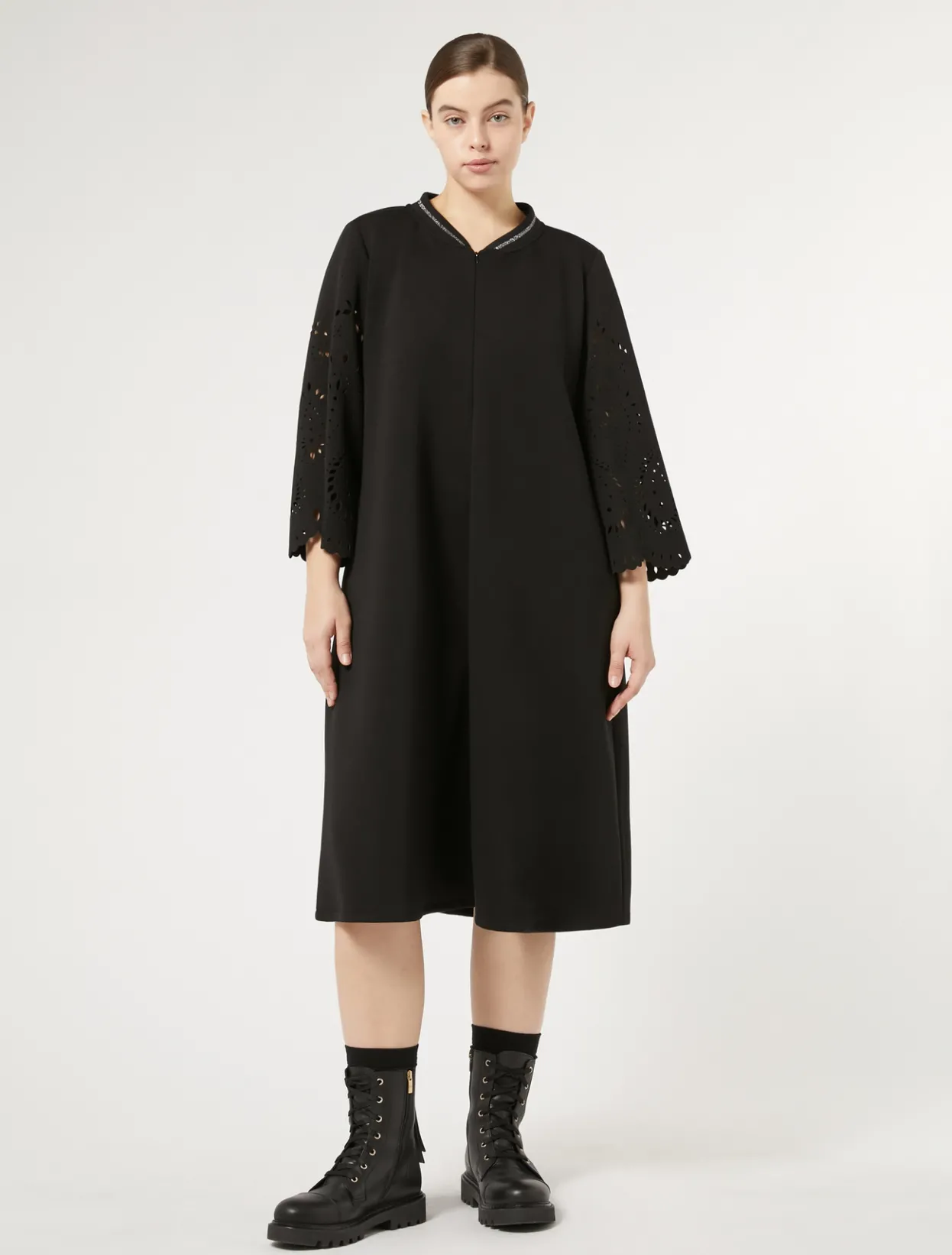 Dresses | Dresses | Marina Rinaldi Scuba jersey dress BLACK