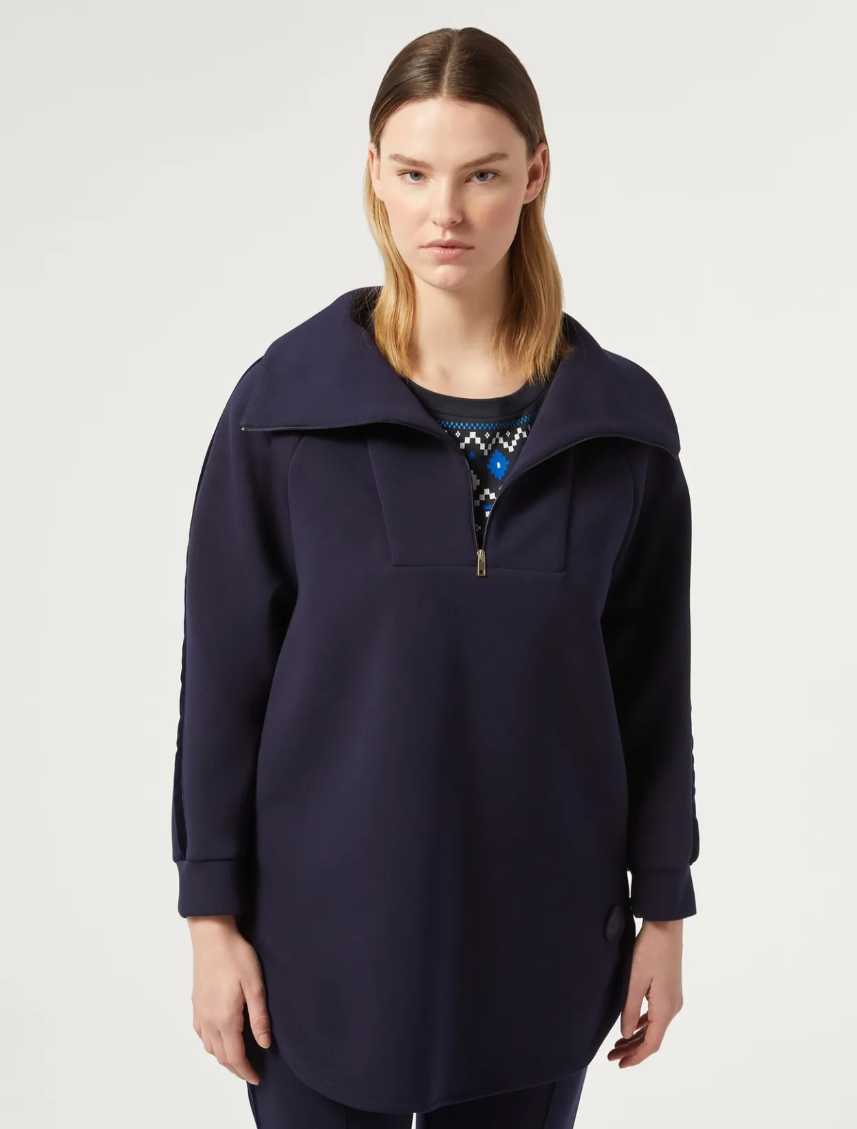 Tops & T-Shirts | Tops & T-Shirts | Marina Rinaldi Scuba jersey sweatshirt ULTRAMARINE