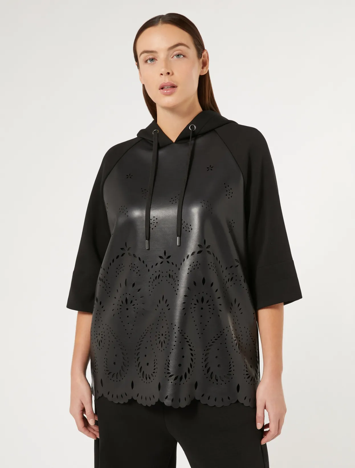 Tops & T-Shirts | Tops & T-Shirts | Marina Rinaldi Scuba jersey sweatshirt BLACK