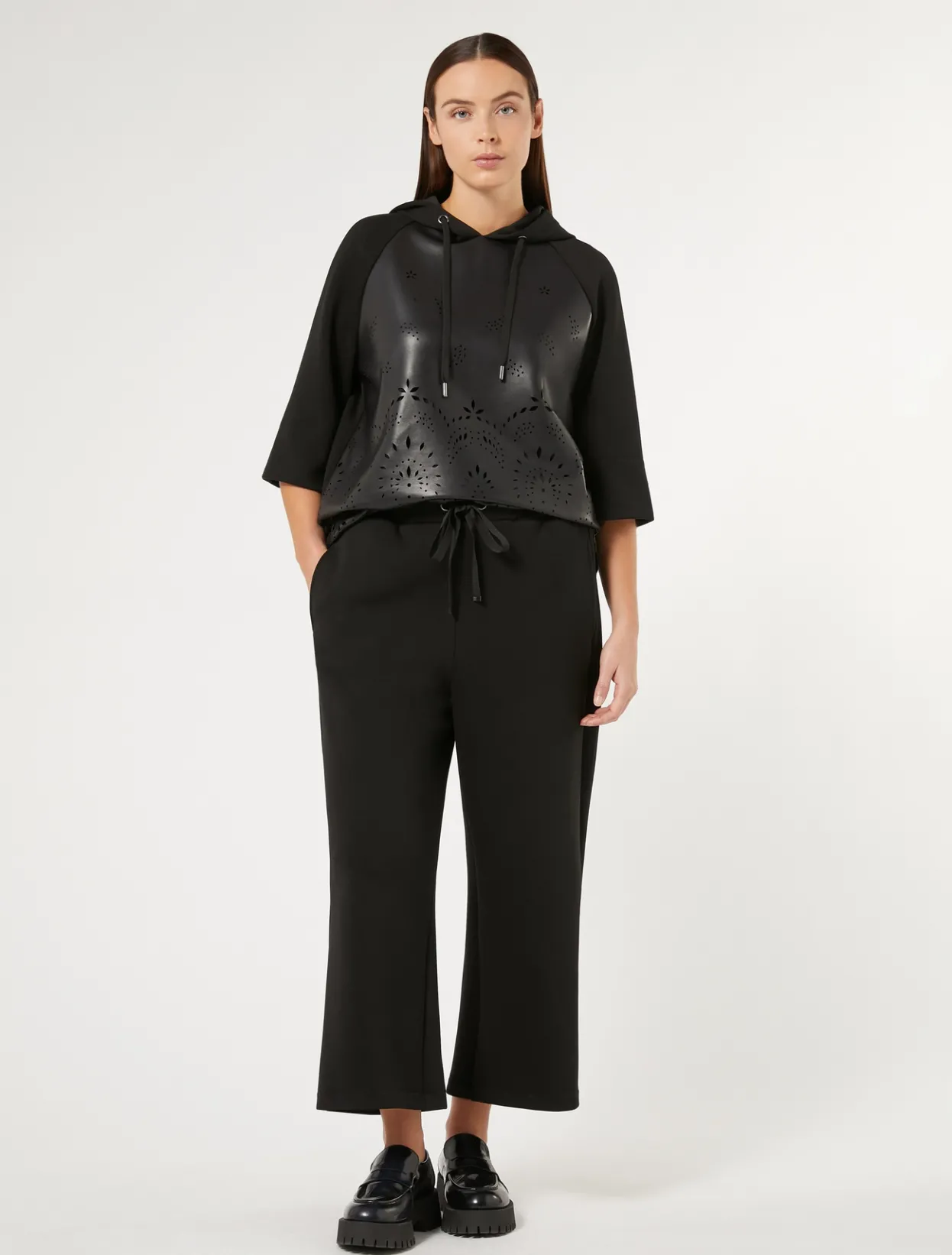 Trousers & Jeans | Trousers & Jeans | Marina Rinaldi Scuba jersey trousers BLACK