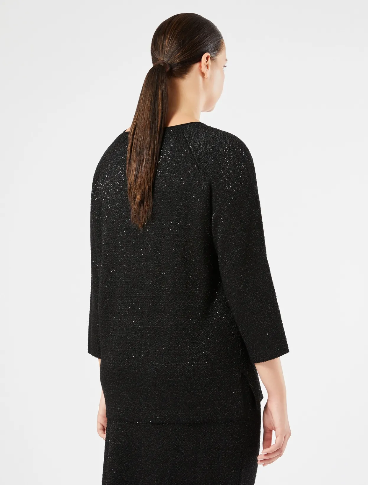 Knitwear | Knitwear | Marina Rinaldi Sequinned jumper BLACK