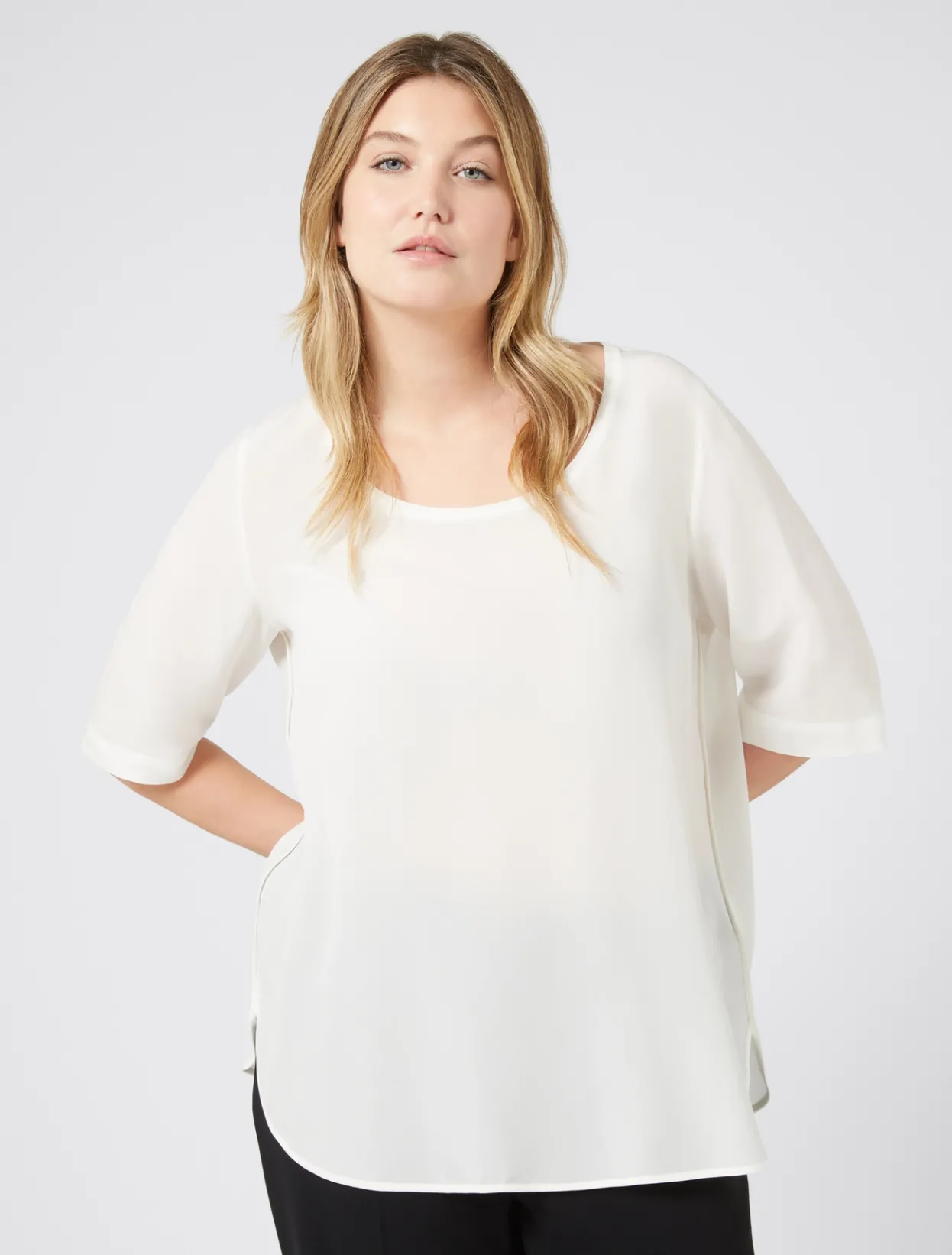 Blouses & Shirts | Blouses & Shirts | Marina Rinaldi Silk blouse WHITE