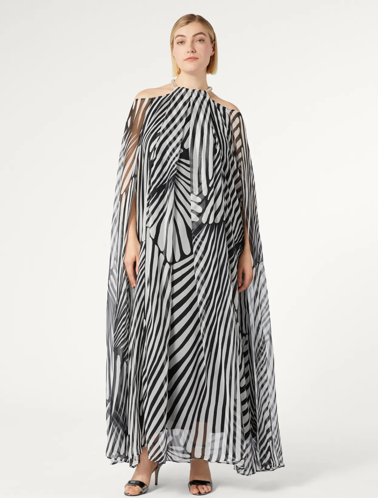 Dresses | Dresses | Marina Rinaldi Silk georgette dress BLACK