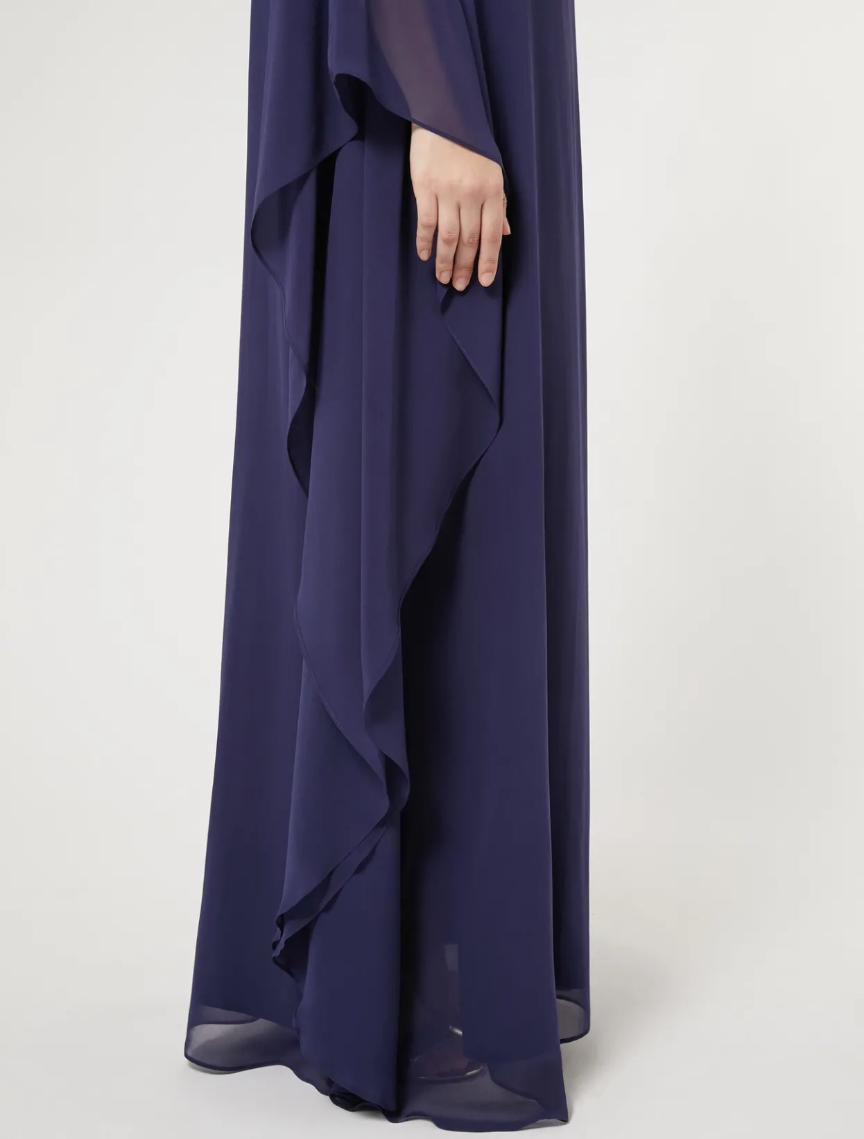 Dresses | Dresses | Marina Rinaldi Silk georgette dress ULTRAMARINE