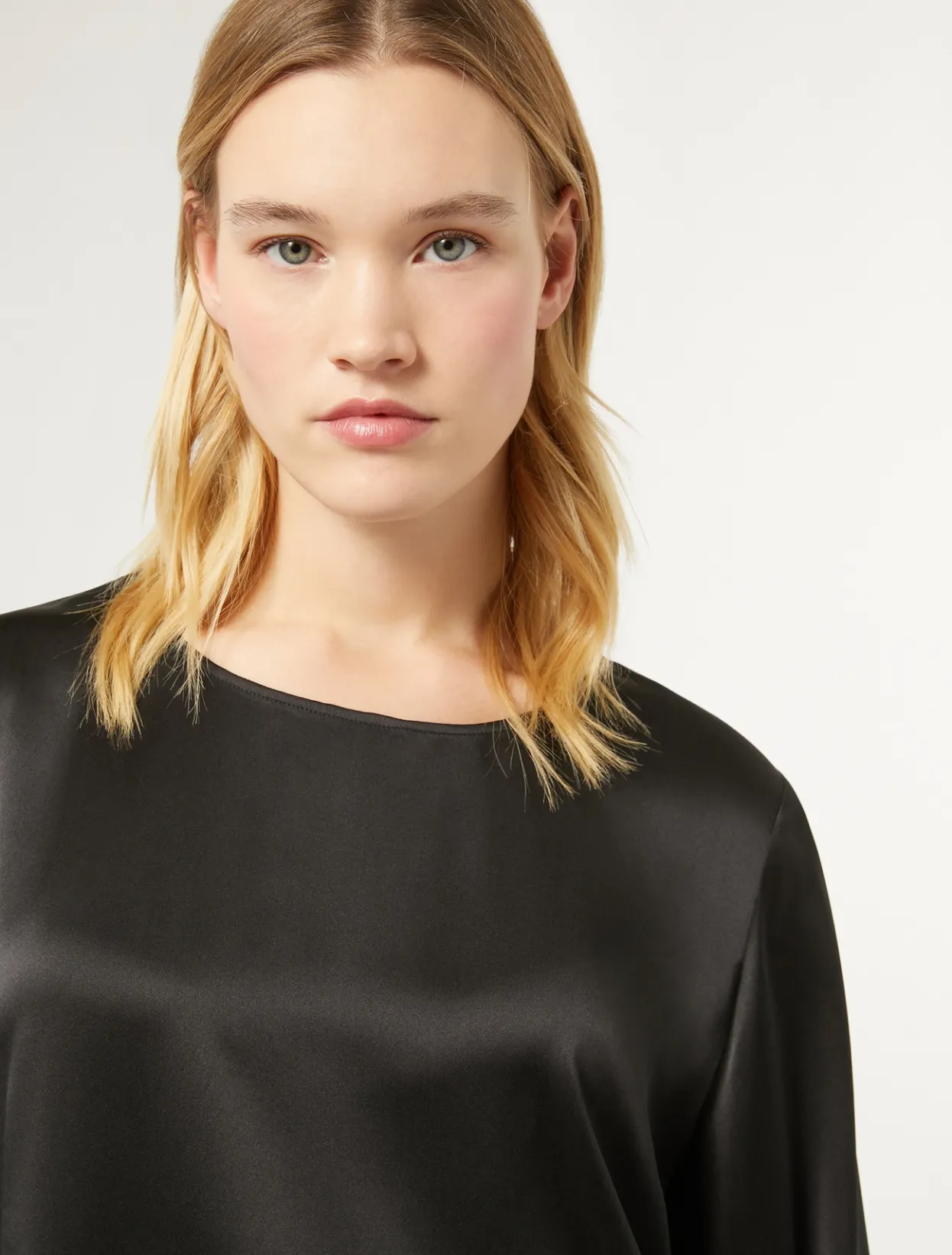 Blouses & Shirts | Blouses & Shirts | Marina Rinaldi Silk satin blouse BLACK