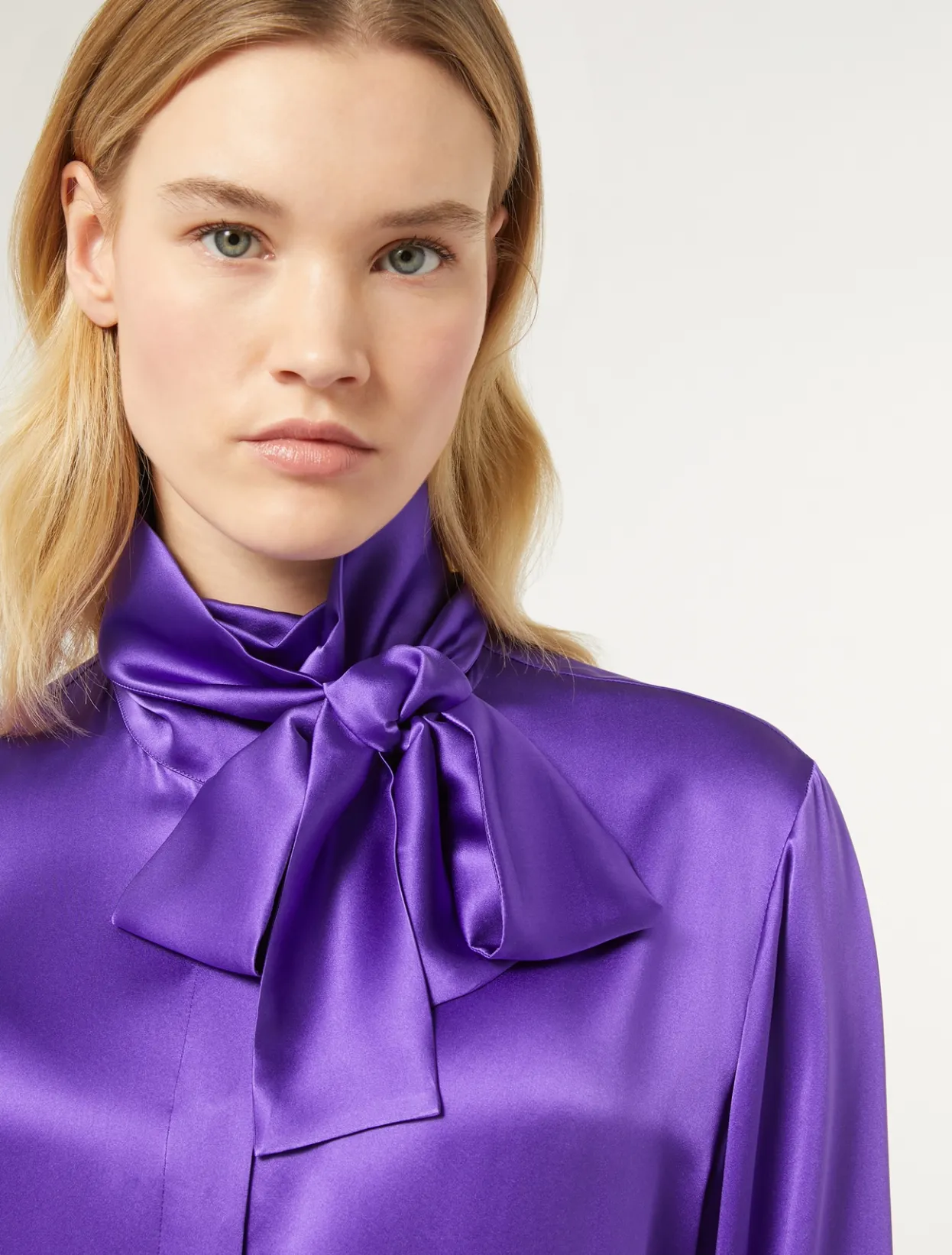 Blouses & Shirts | Blouses & Shirts | Marina Rinaldi Silk satin shirt PURPLE