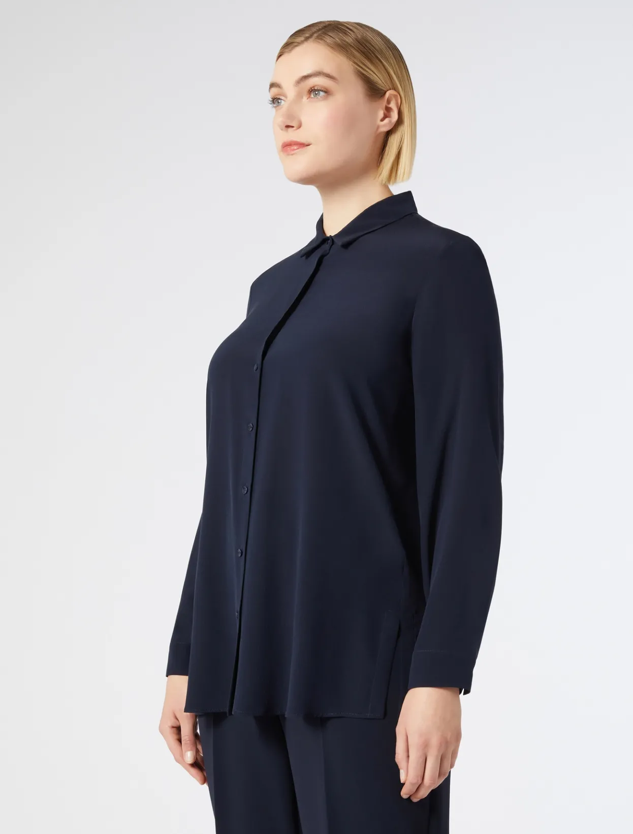 Blouses & Shirts | Blouses & Shirts | Marina Rinaldi Silk shirt CORNFLOWERBLUE