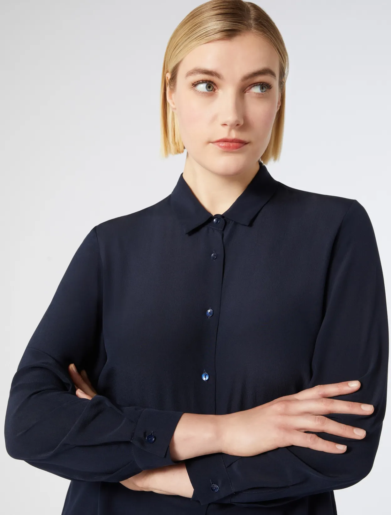 Blouses & Shirts | Blouses & Shirts | Marina Rinaldi Silk shirt CORNFLOWERBLUE