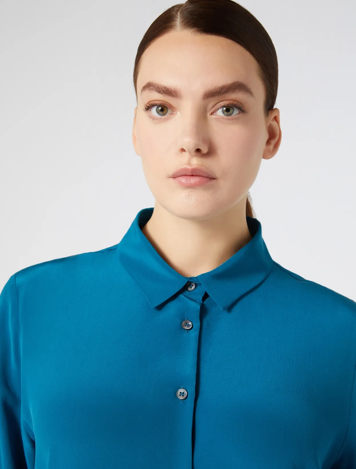 Blouses & Shirts | Blouses & Shirts | Marina Rinaldi Silk shirt TURQUOISE