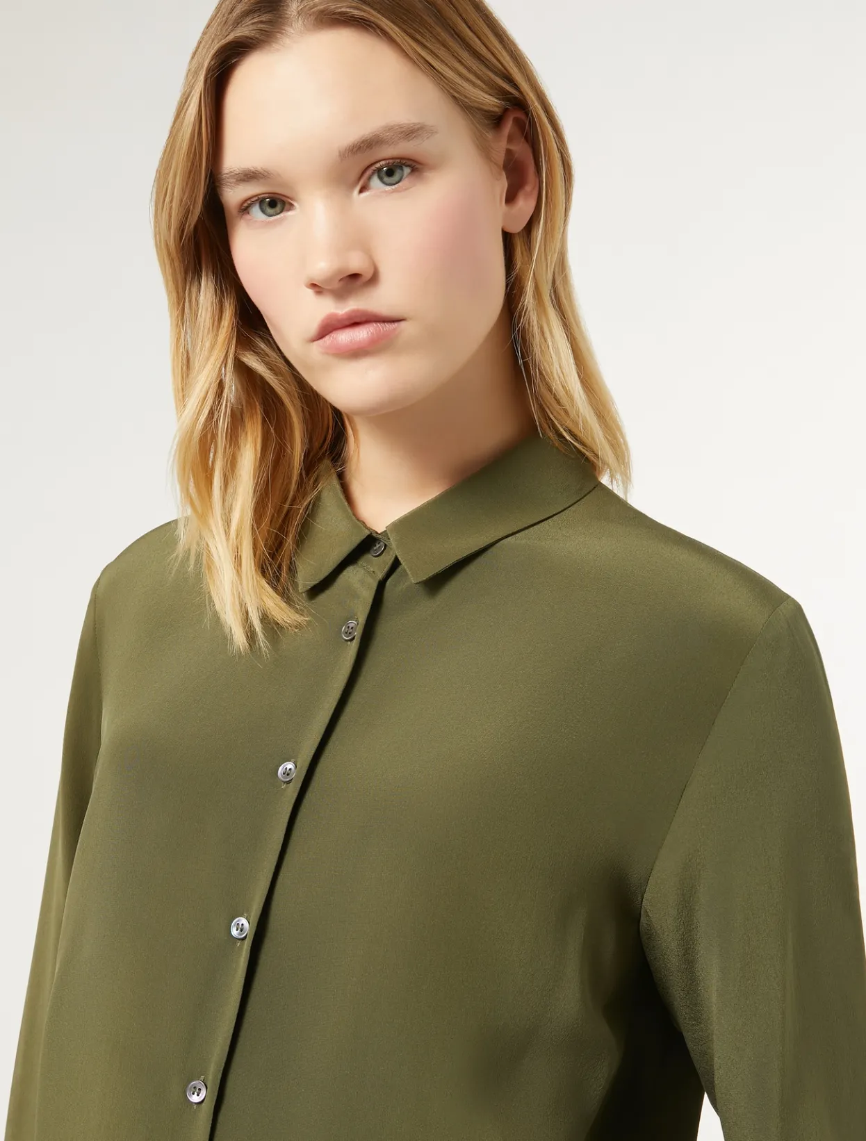 Blouses & Shirts | Blouses & Shirts | Marina Rinaldi Silk shirt GREEN