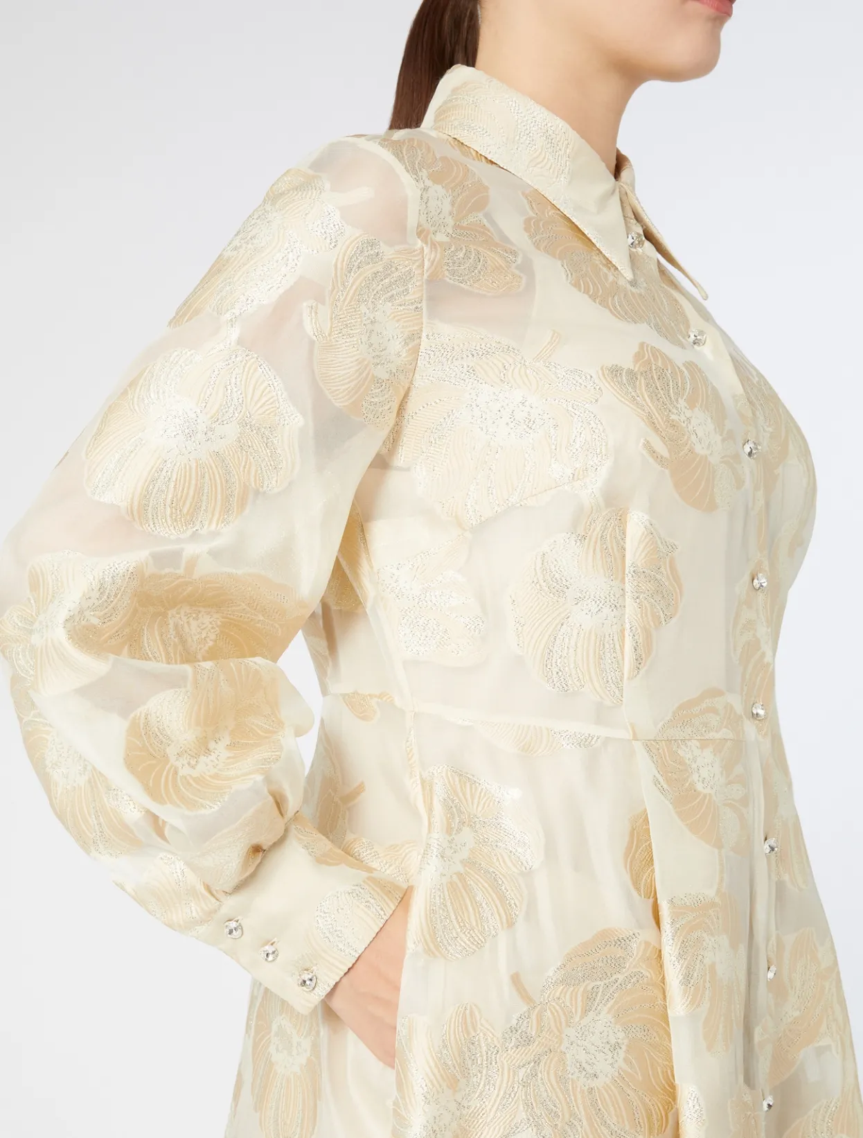 Dresses | Dresses | Marina Rinaldi Silk shirt dress IVORY