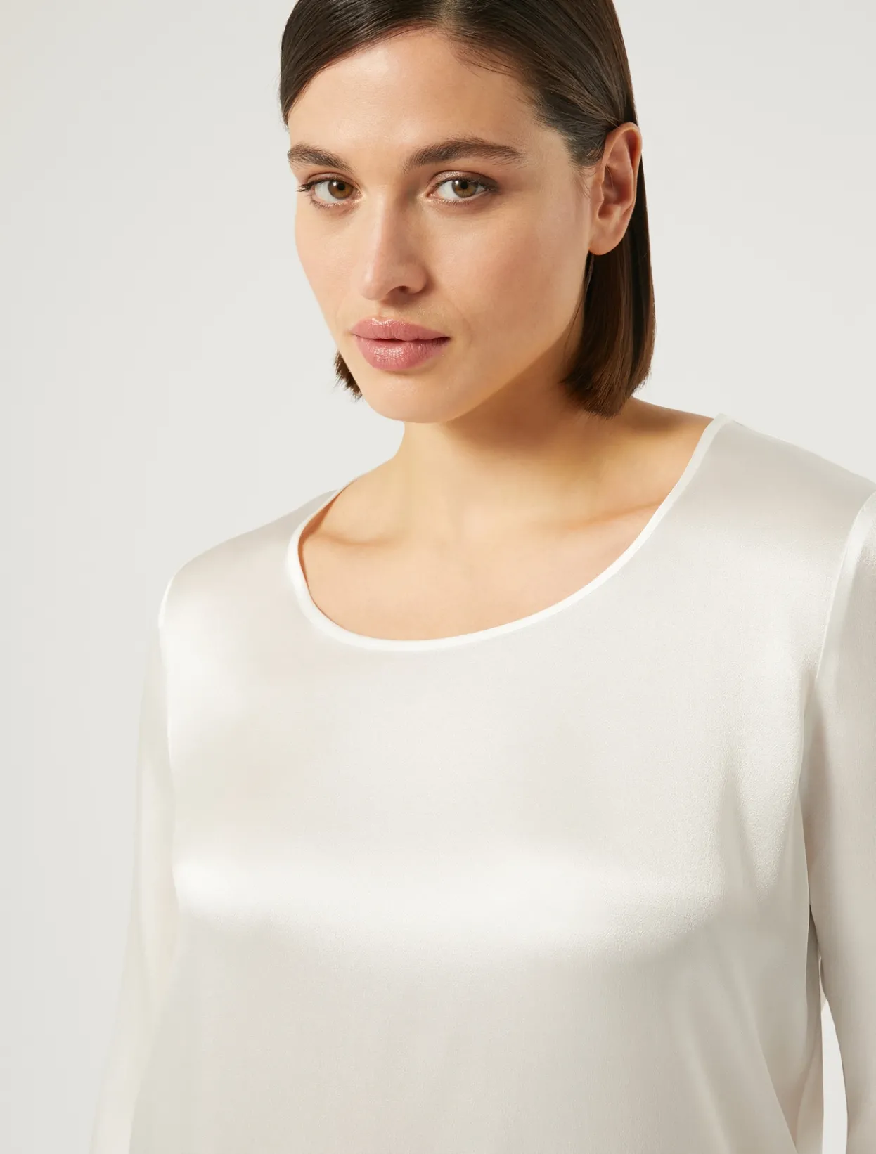 Blouses | Blouses & Shirts | Marina Rinaldi Silk-blend blouse WHITE