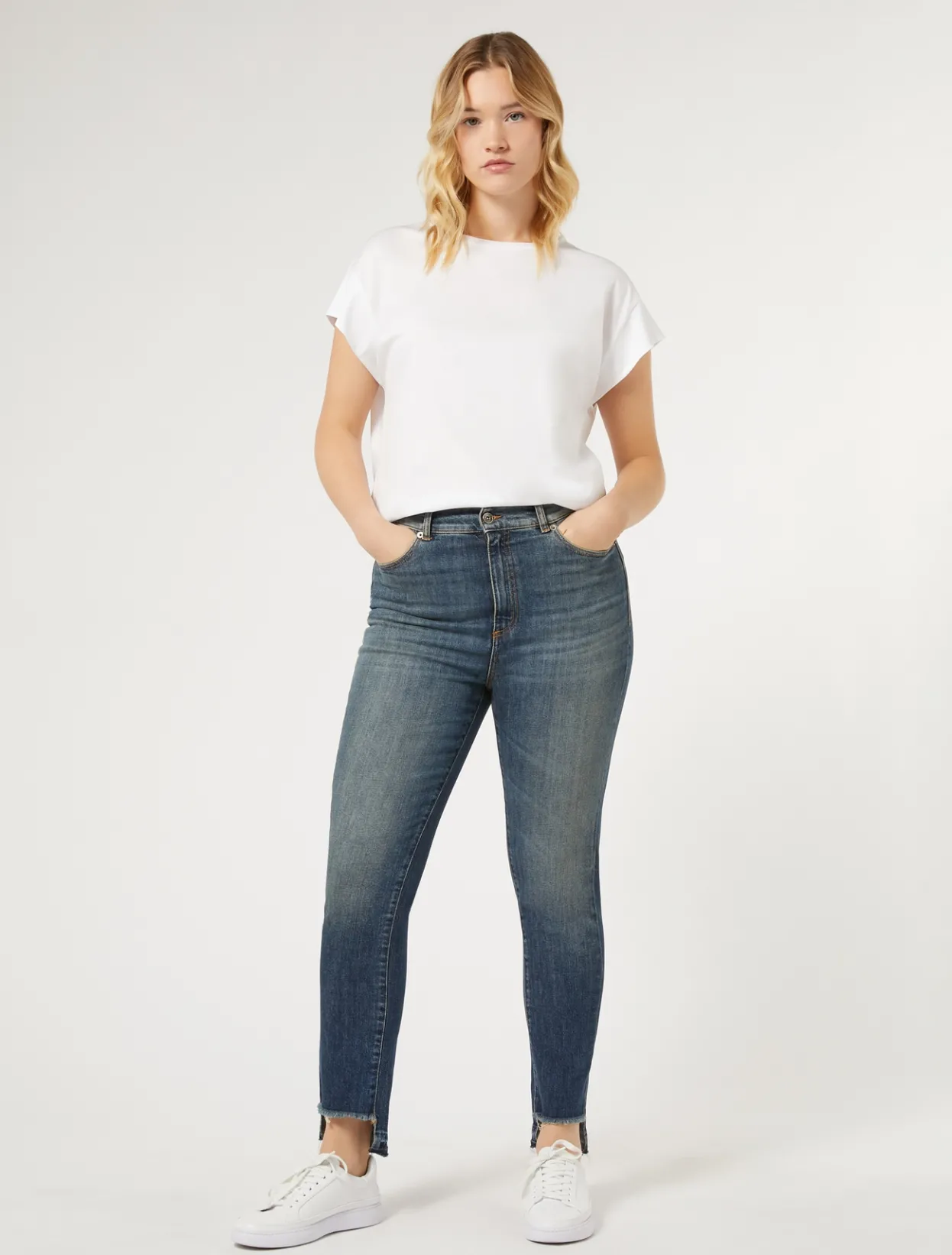 Trousers & Jeans | Trousers & Jeans | Marina Rinaldi Slim fit denim jeans NAVY