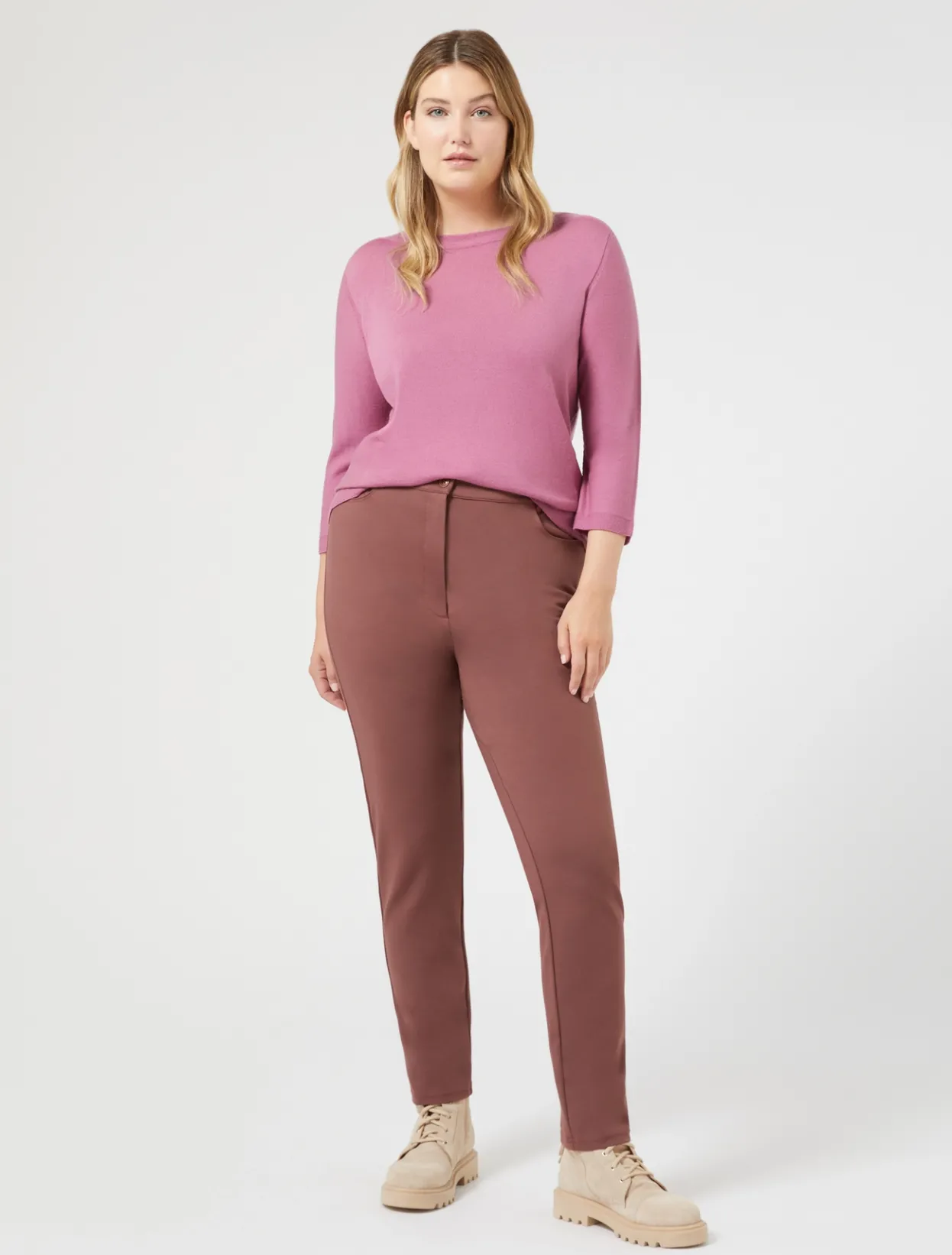 Trousers & Jeans | Trousers & Jeans | Marina Rinaldi Slim jersey trousers FARD