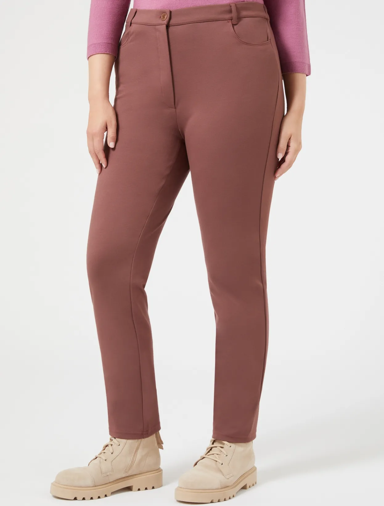 Trousers & Jeans | Trousers & Jeans | Marina Rinaldi Slim jersey trousers FARD