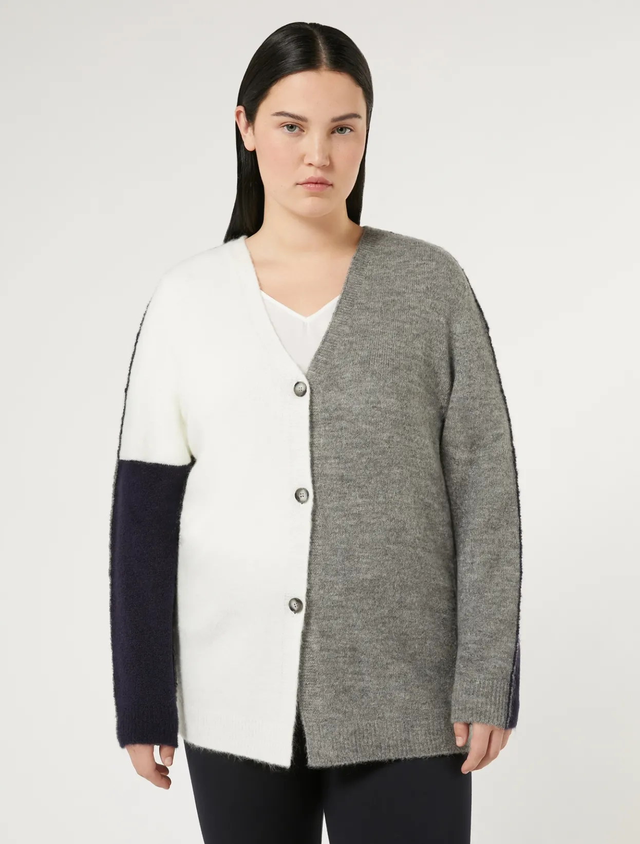 Knitwear | Knitwear | Marina Rinaldi Soft wool cardigan ULTRAMARINE