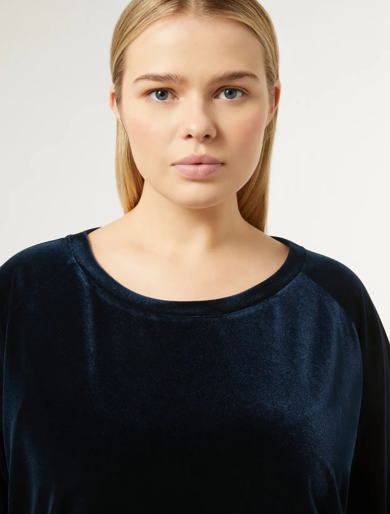 Tops & T-Shirts | Tops & T-Shirts | Marina Rinaldi Stretch chenille sweatshirt MIDNIGHTBLUE