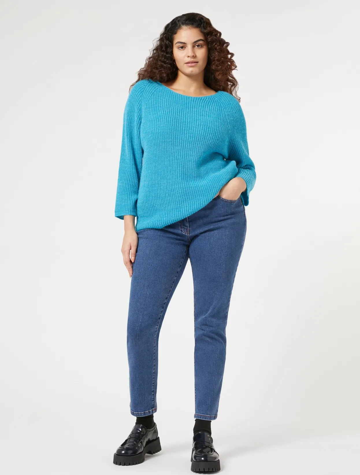 Trousers & Jeans | Trousers & Jeans | Marina Rinaldi Stretch cotton denim jeans BLUEJEANS