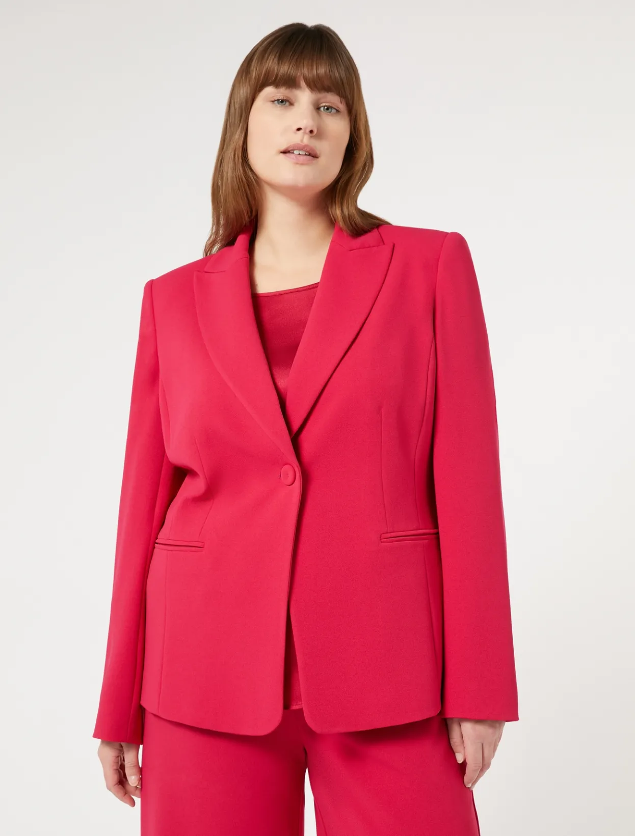 Jacket & Blazers | Jacket & Blazers | Marina Rinaldi Stretch jersey blazer FUCHSIA