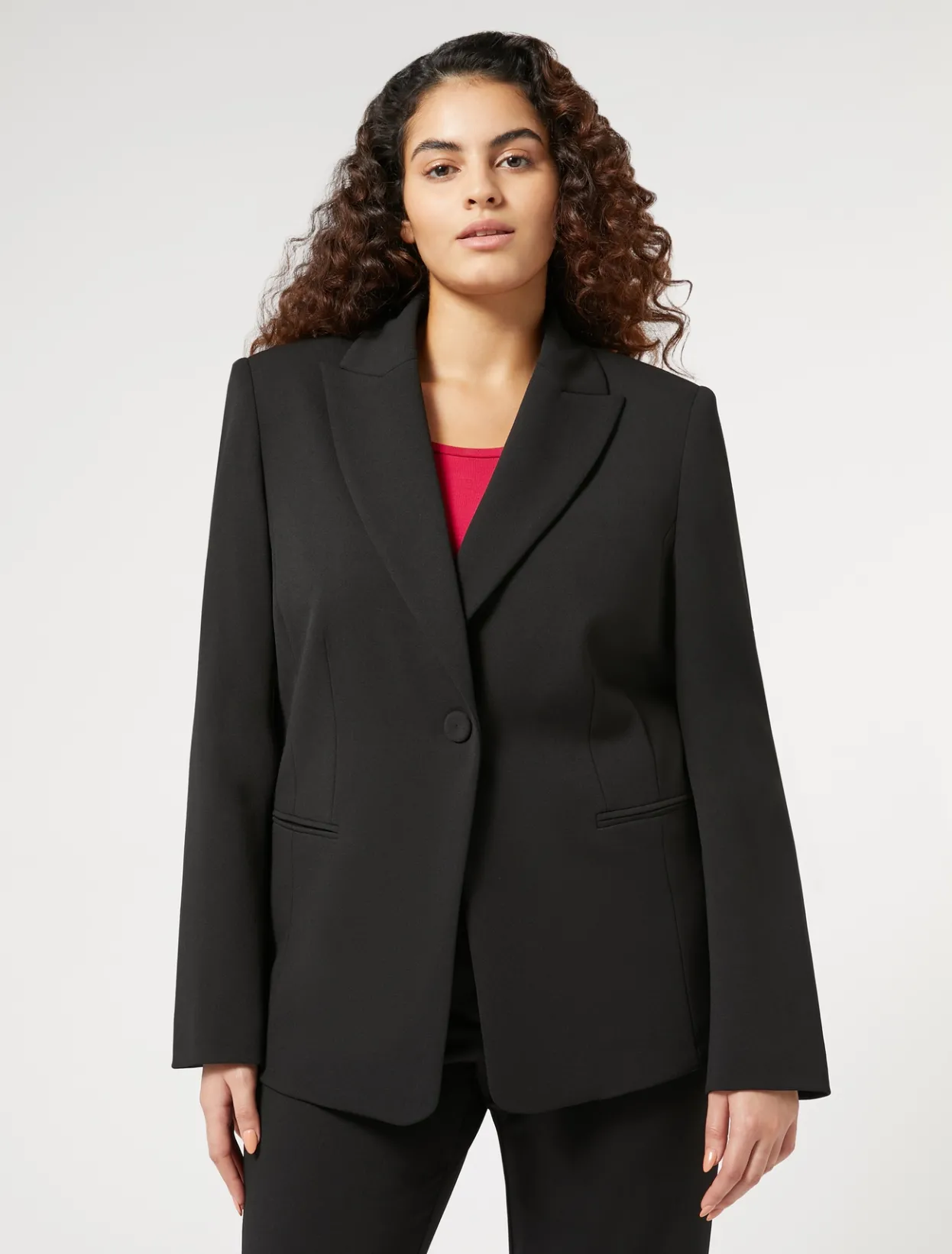 Jacket & Blazers | Jacket & Blazers | Marina Rinaldi Stretch jersey blazer BLACK