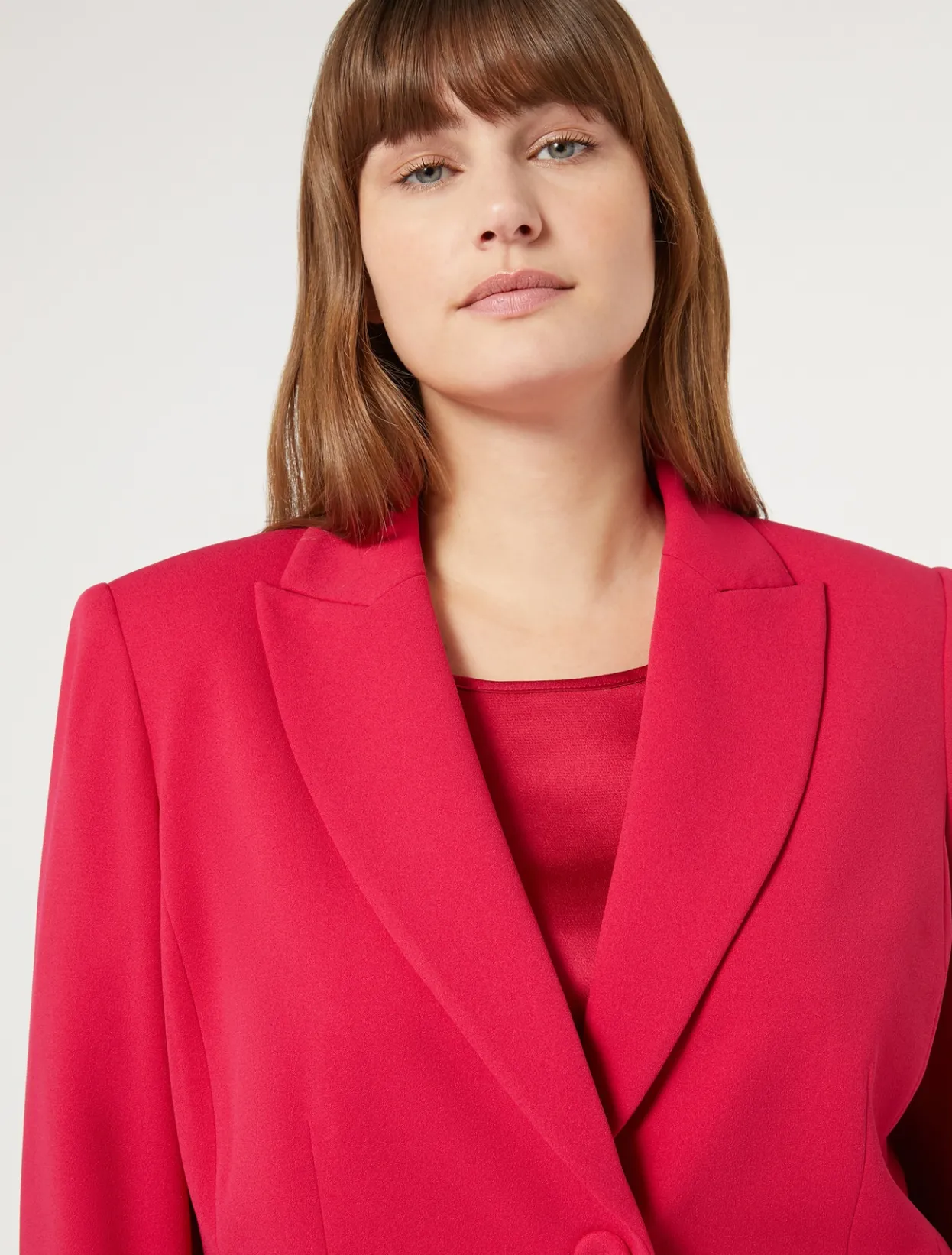 Jacket & Blazers | Jacket & Blazers | Marina Rinaldi Stretch jersey blazer FUCHSIA