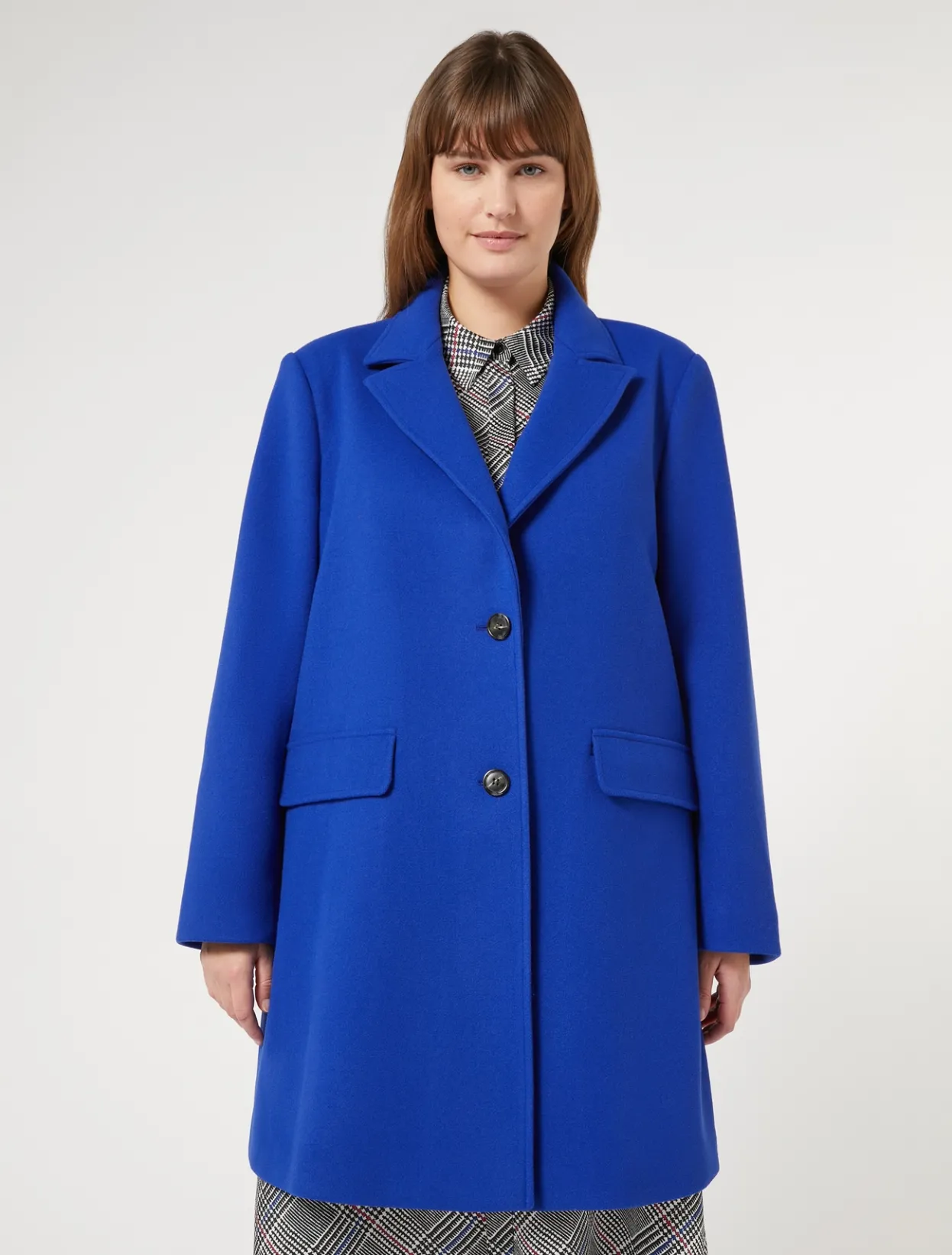 Coats | Coats | Marina Rinaldi Stretch jersey coat CHINABLUE