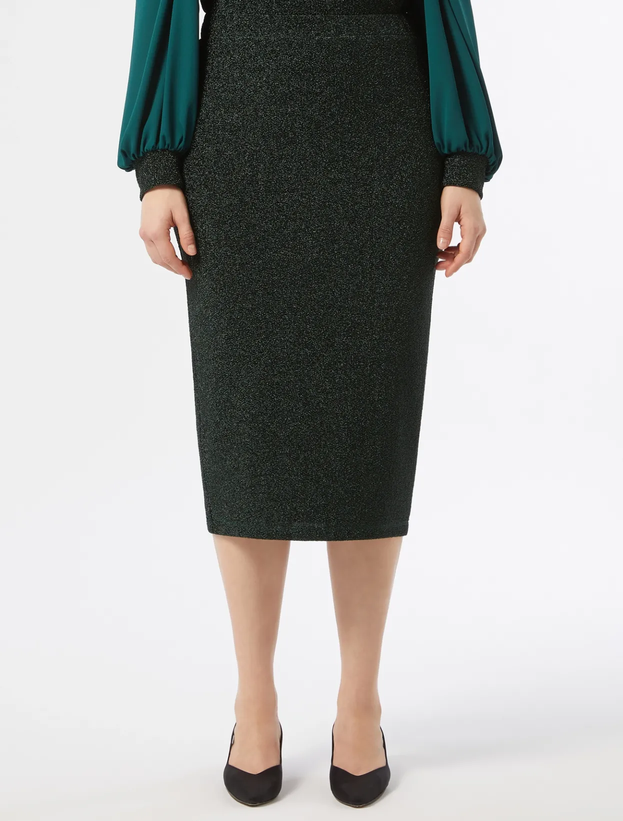 Skirts | Skirts | Marina Rinaldi Stretch jersey skirt DARKGREEN