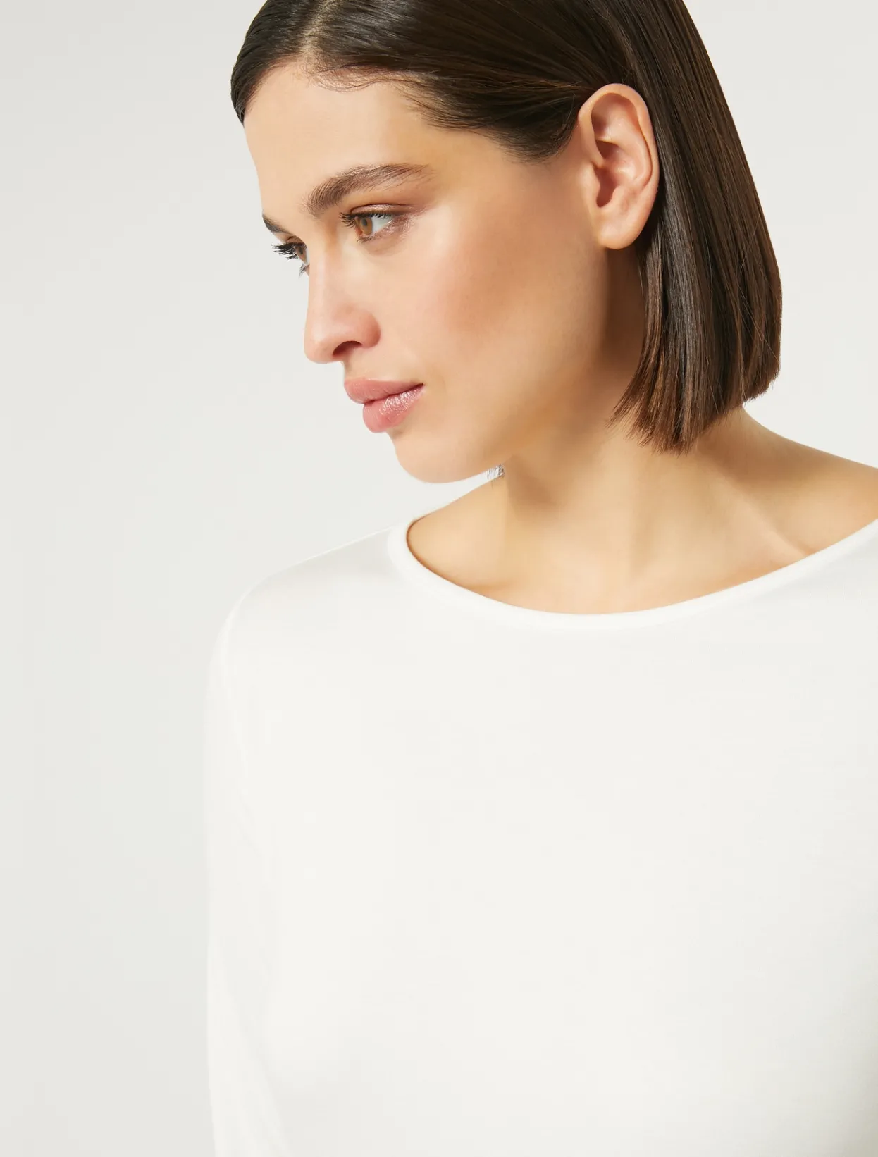 Tops & T-Shirts | Tops & T-Shirts | Marina Rinaldi Stretch jersey T-shirt IVORY