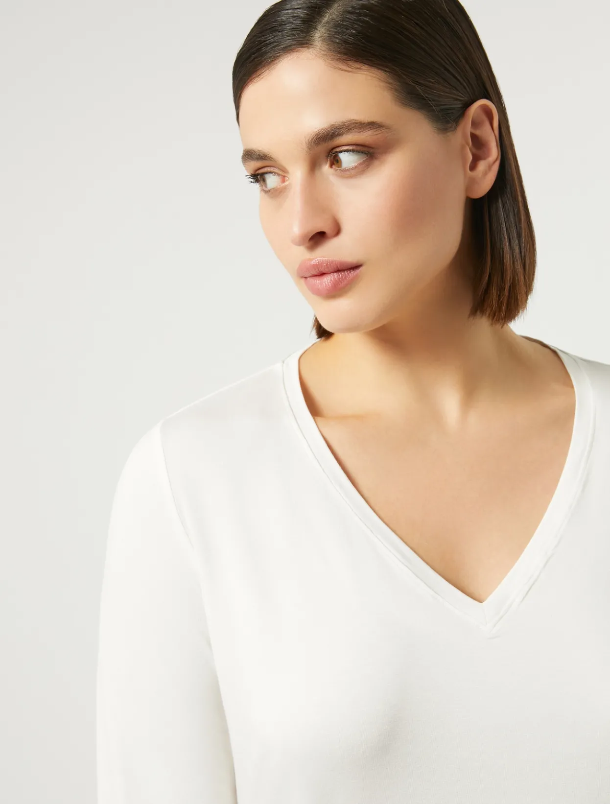 Tops & T-Shirts | Tops & T-Shirts | Marina Rinaldi Stretch jersey T-shirt IVORY