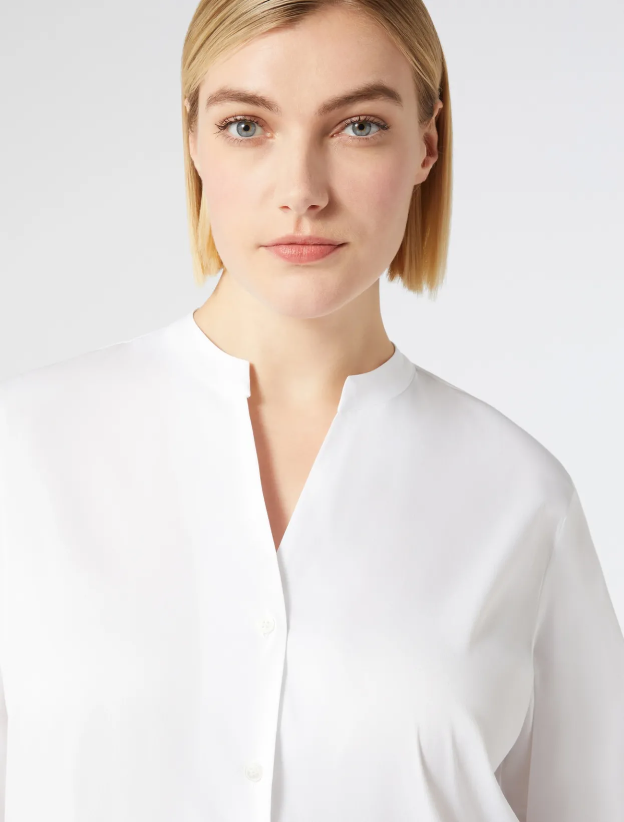 Blouses & Shirts | Blouses & Shirts | Marina Rinaldi Stretch poplin shirt OPTICALWHITE