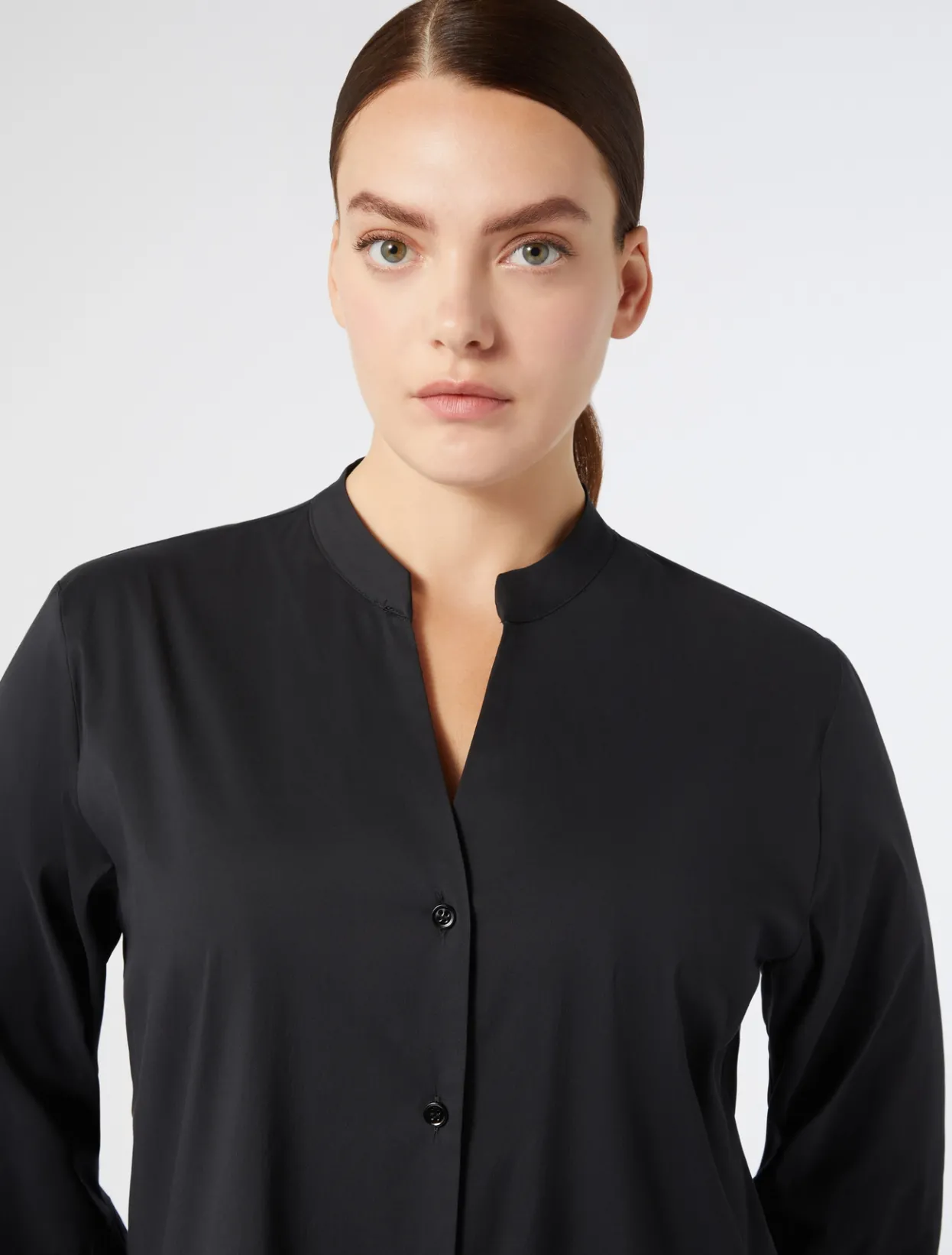 Blouses & Shirts | Blouses & Shirts | Marina Rinaldi Stretch poplin shirt BLACK