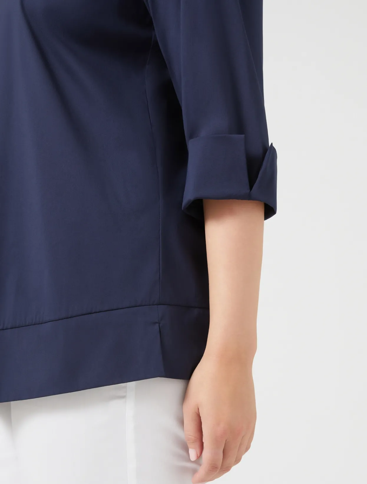 Blouses & Shirts | Blouses & Shirts | Marina Rinaldi Stretch poplin shirt CORNFLOWERBLUE