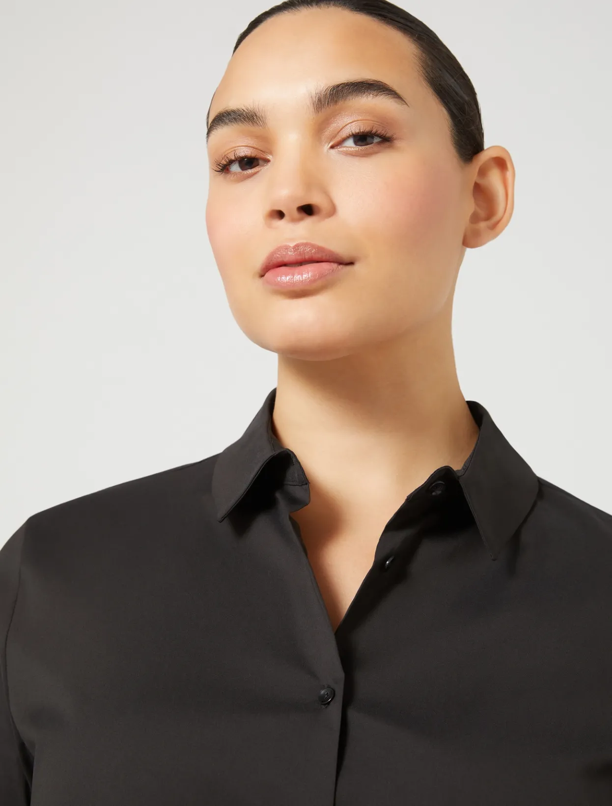 Blouses & Shirts | Blouses & Shirts | Marina Rinaldi Stretch poplin shirt BLACK