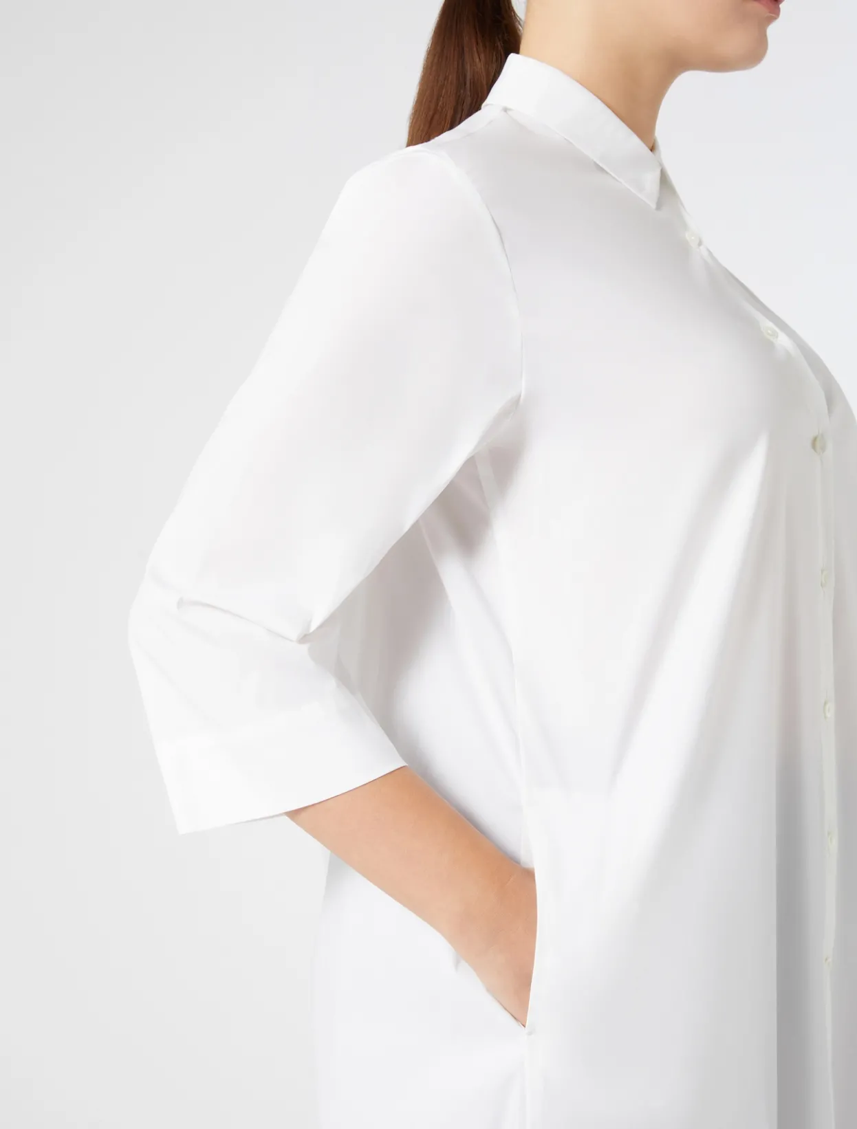 Blouses & Shirts | Blouses & Shirts | Marina Rinaldi Stretch poplin shirt OPTICALWHITE