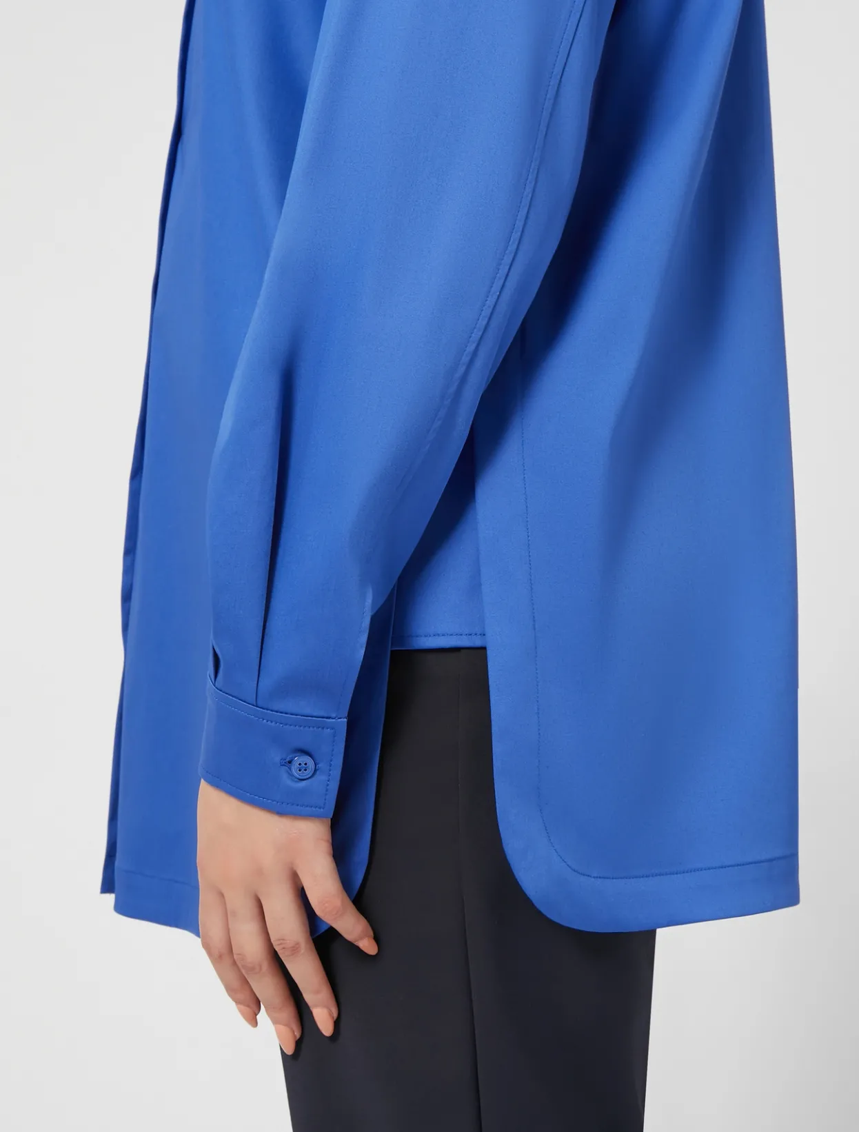 Blouses & Shirts | Blouses & Shirts | Marina Rinaldi Stretch satin shirt CHINABLUE