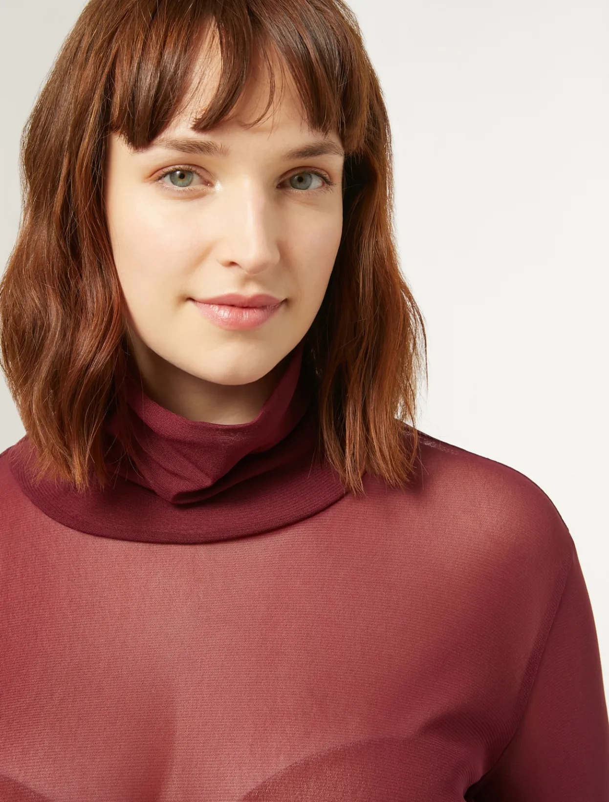 Tops & T-Shirts | Tops & T-Shirts | Marina Rinaldi Stretch tulle turtleneck RUBY