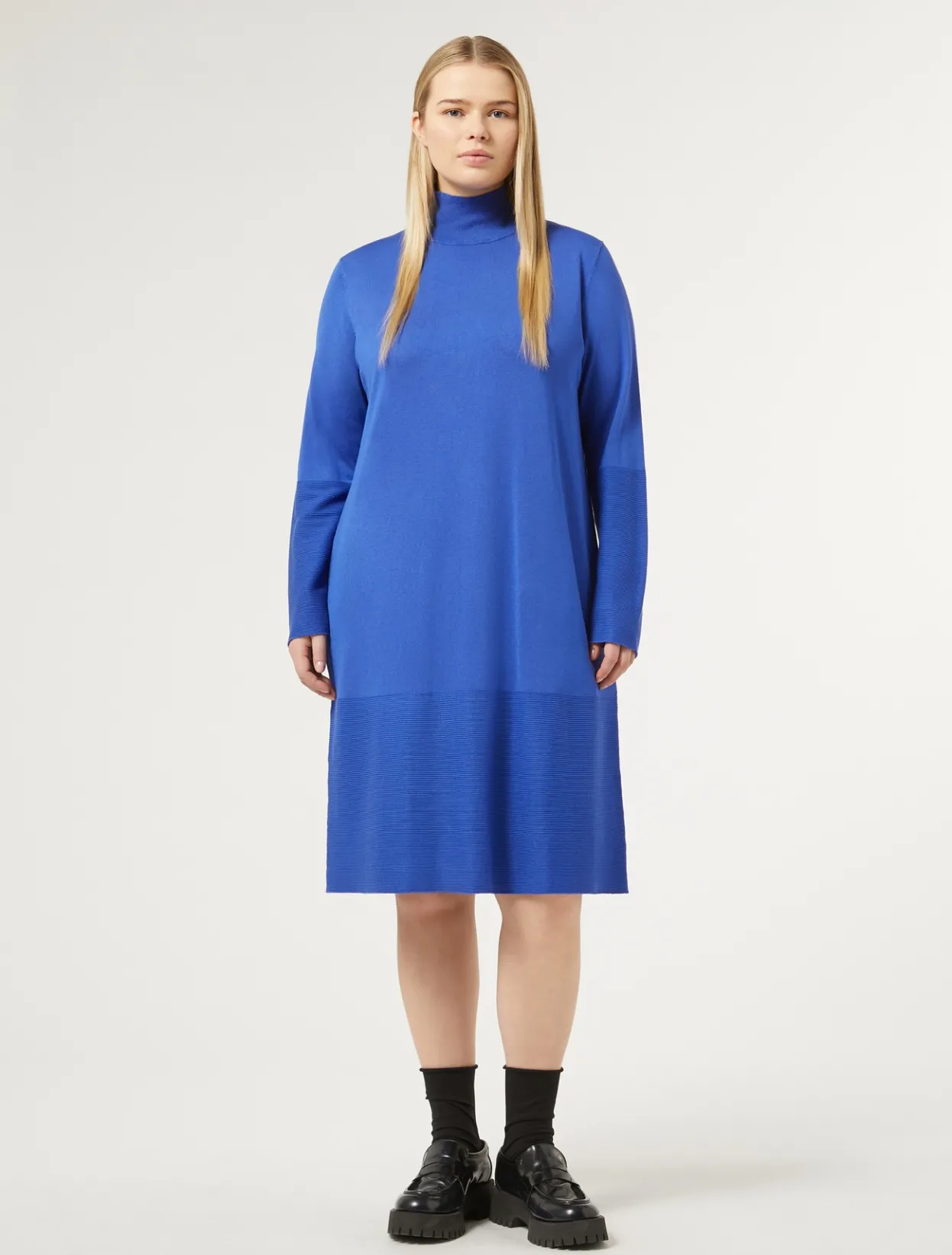 Dresses | Dresses | Marina Rinaldi Stretch viscose dress CORNFLOWERBLUE