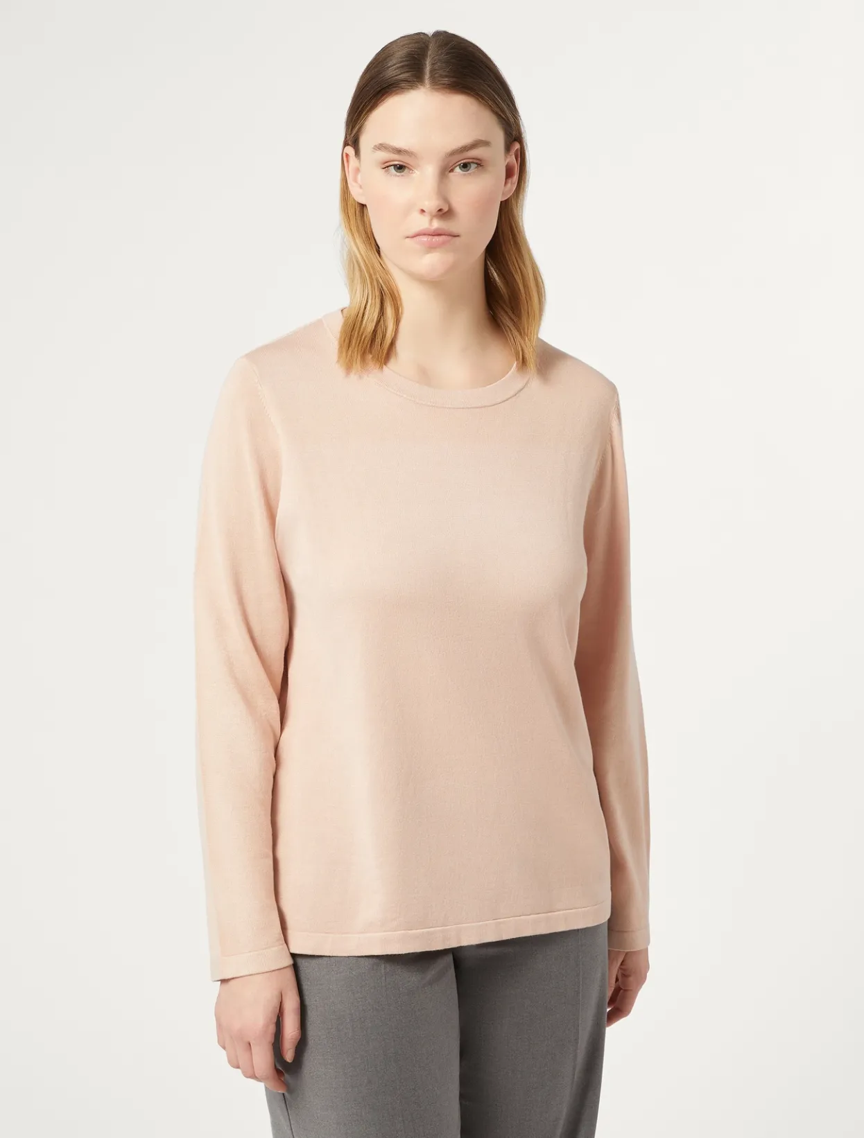 Knitwear | Knitwear | Marina Rinaldi Stretch viscose jumper MAUVE