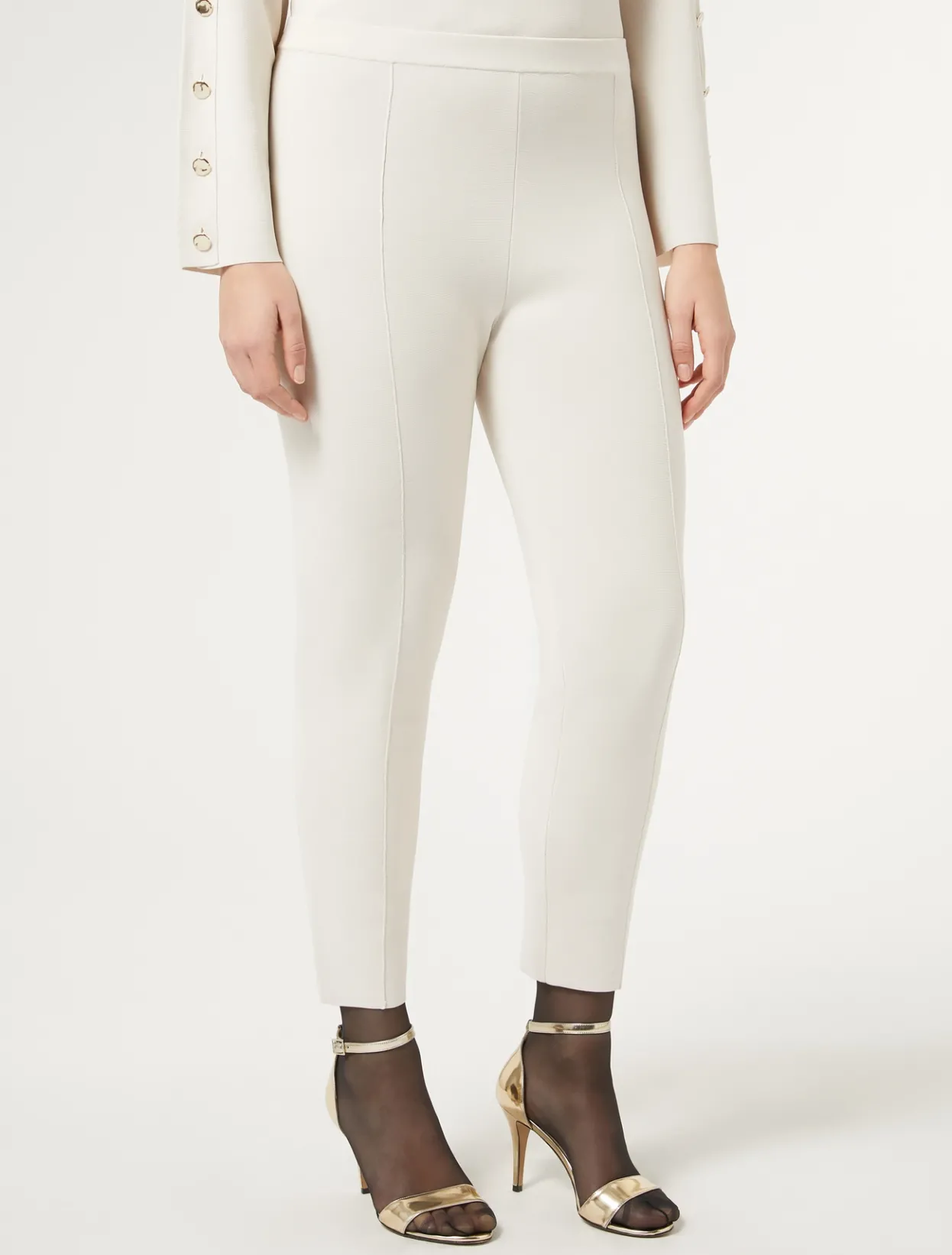 Trousers & Jeans | Trousers & Jeans | Marina Rinaldi Stretch viscose trousers IVORY