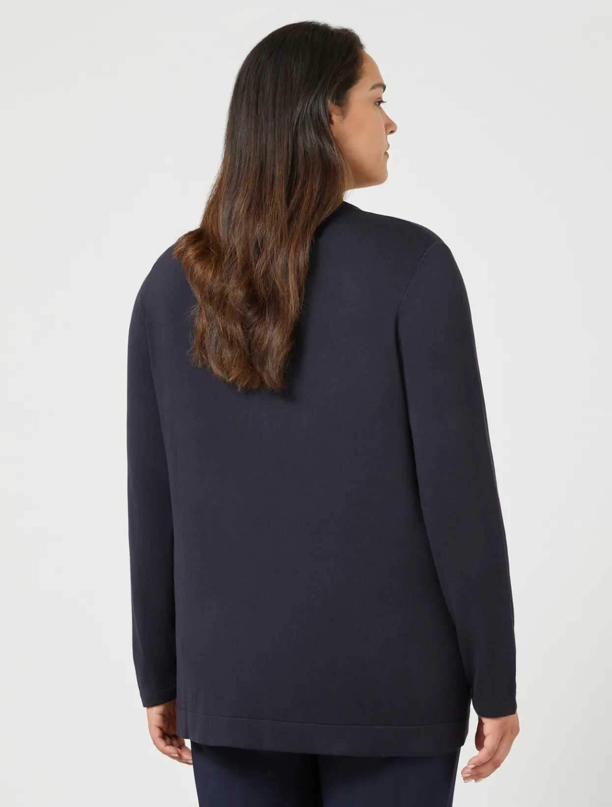 Knitwear | Knitwear | Marina Rinaldi Stretch viscose turtleneck MIDNIGHTBLUE