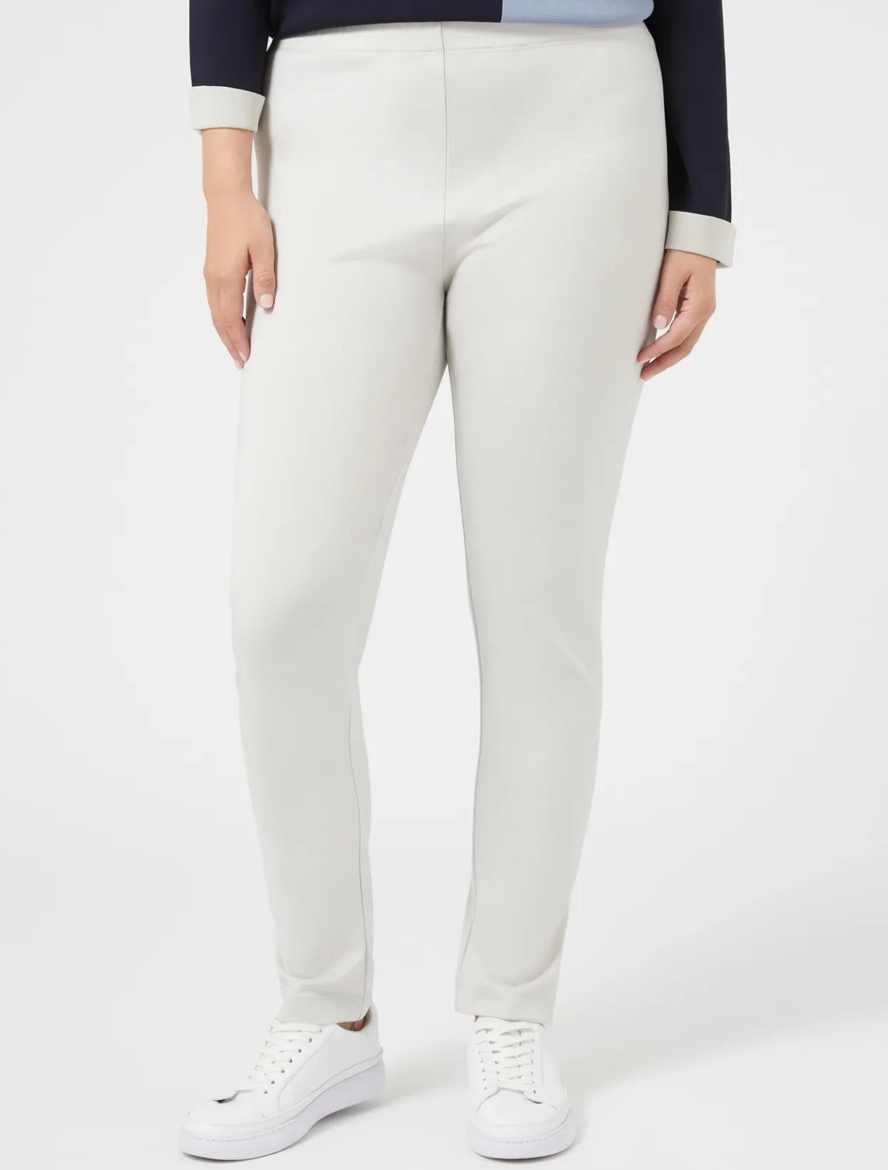 Trousers & Jeans | Trousers & Jeans | Marina Rinaldi Technical jersey leggings LIGHTGREY