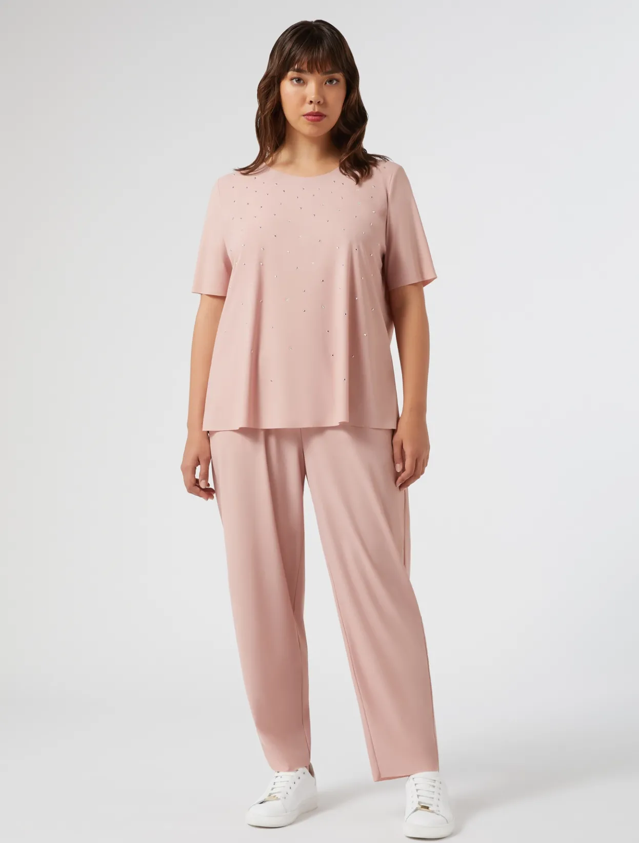 Trousers & Jeans | Trousers & Jeans | Marina Rinaldi Technical jersey trousers PINK