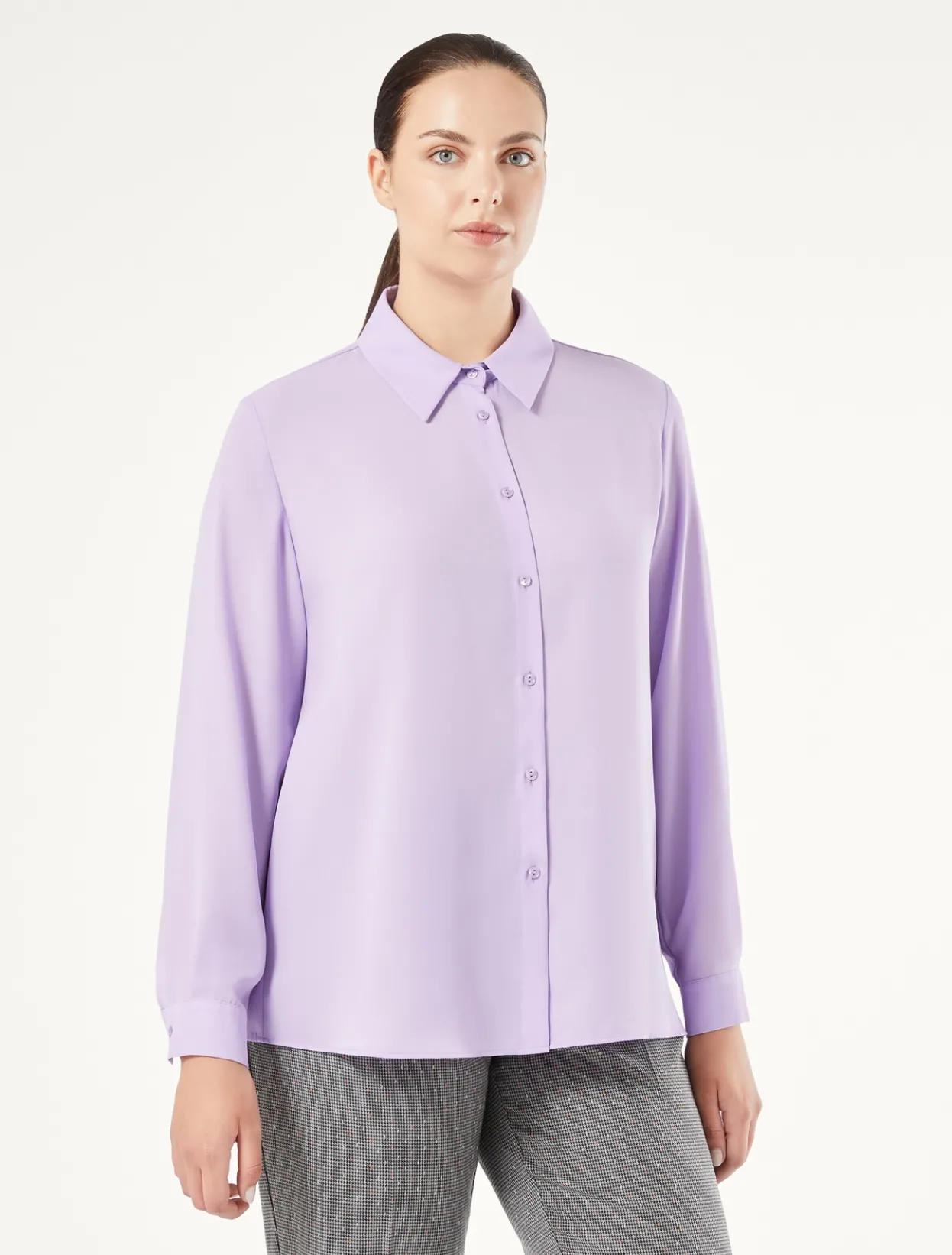 Blouses & Shirts | Blouses & Shirts | Marina Rinaldi Technical-fabric shirt MAUVE